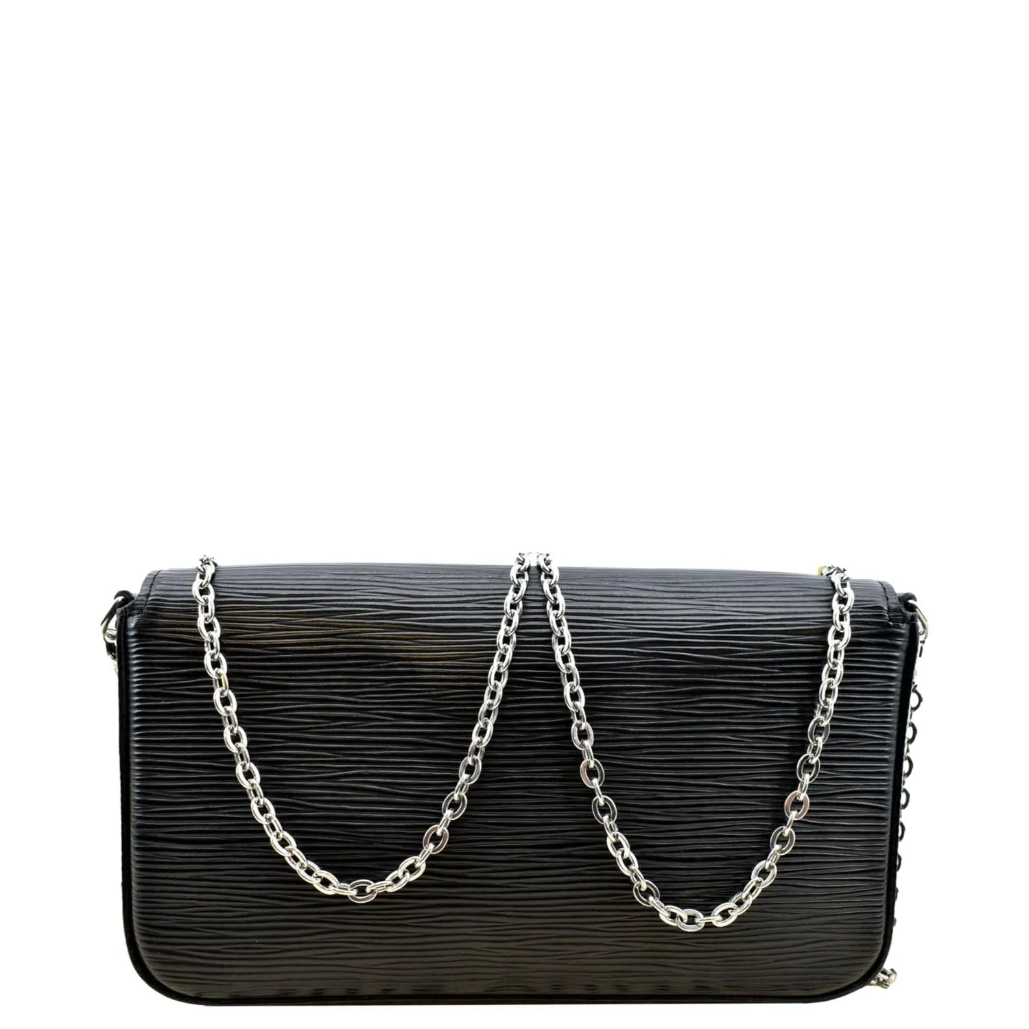 LOUIS VUITTON Felicie Pochette Epi Crossbody Bag Black