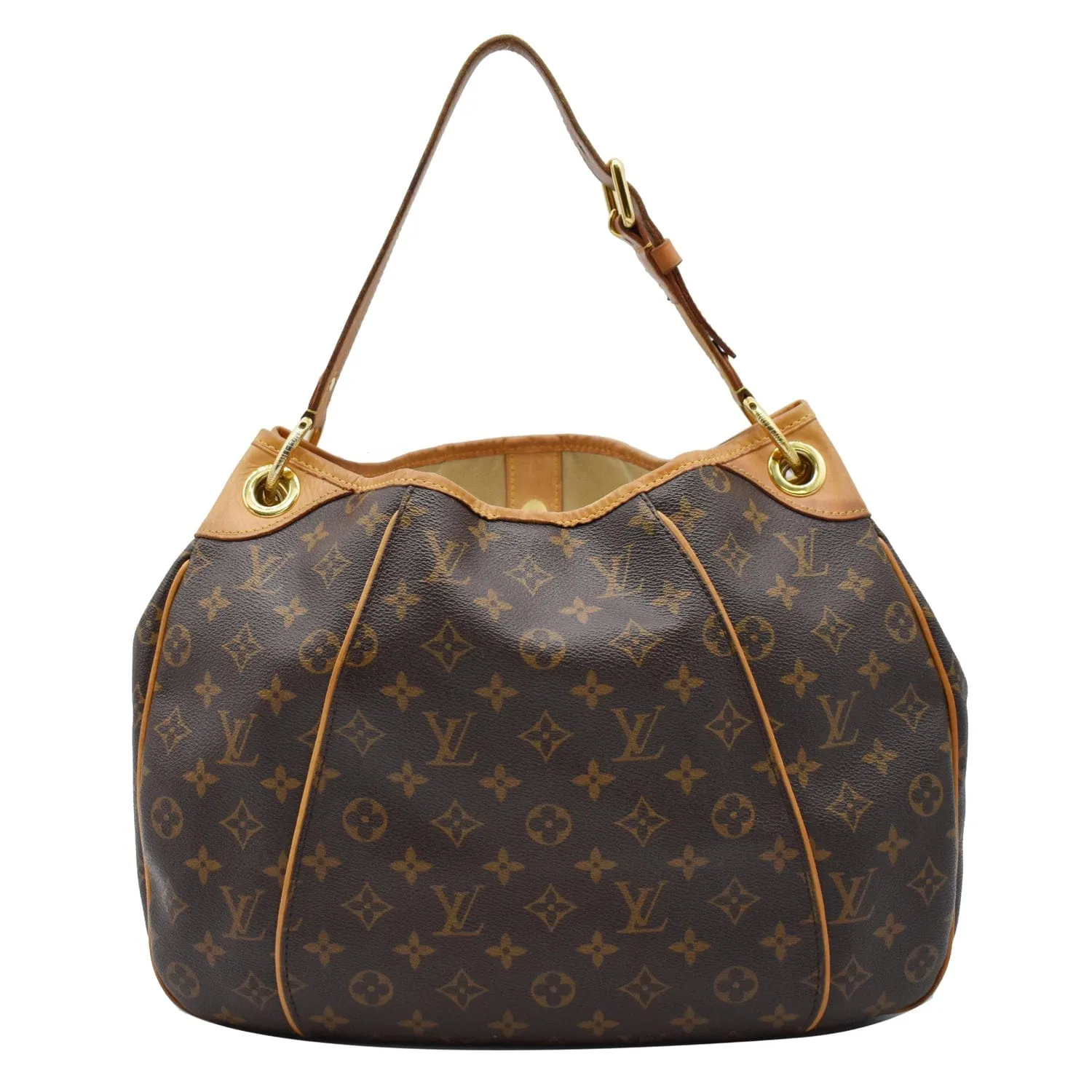 LOUIS VUITTON Galliera PM Monogram Canvas Shoulder Bag Brown