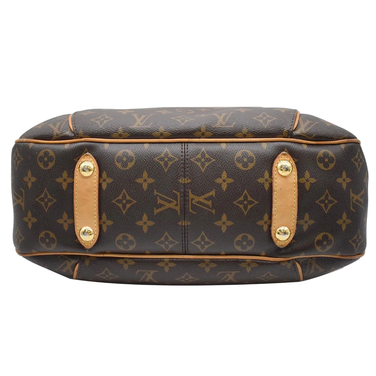 LOUIS VUITTON Galliera PM Monogram Canvas Shoulder Bag Brown