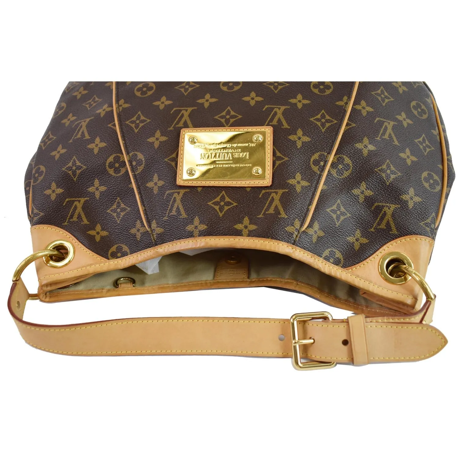 LOUIS VUITTON Galliera PM Monogram Canvas Shoulder Bag Brown