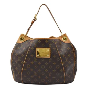 LOUIS VUITTON Galliera PM Monogram Canvas Shoulder Bag Brown