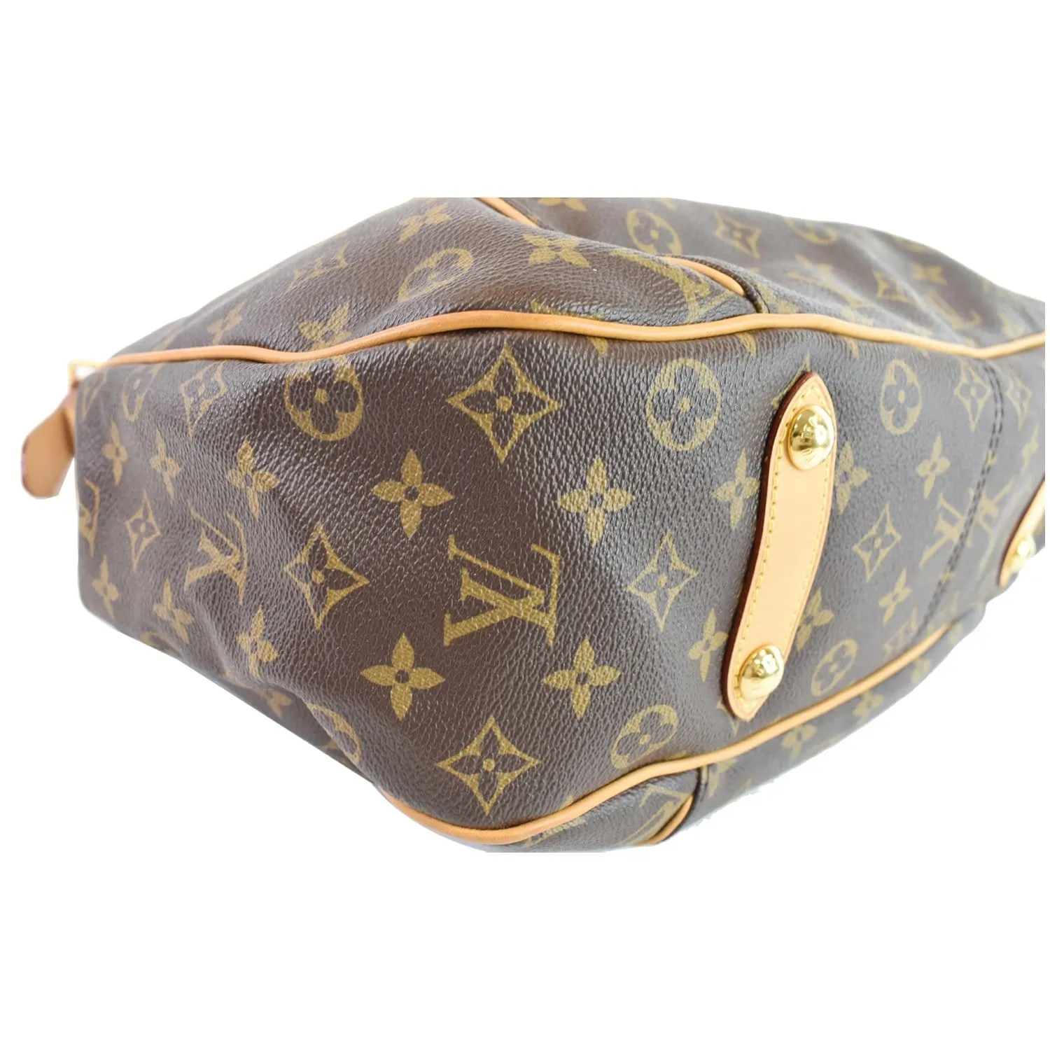 LOUIS VUITTON Galliera PM Monogram Canvas Shoulder Bag Brown