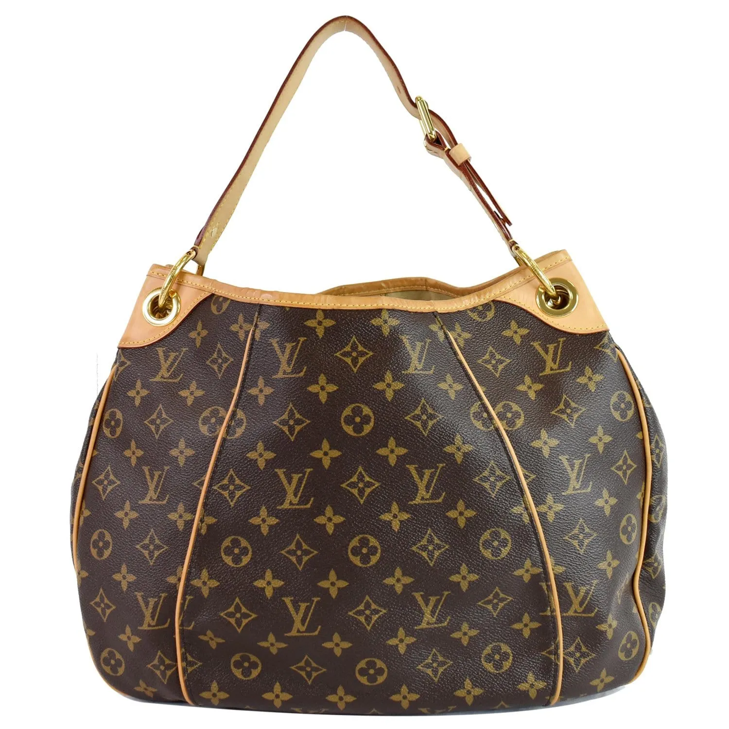 LOUIS VUITTON Galliera PM Monogram Canvas Shoulder Bag Brown