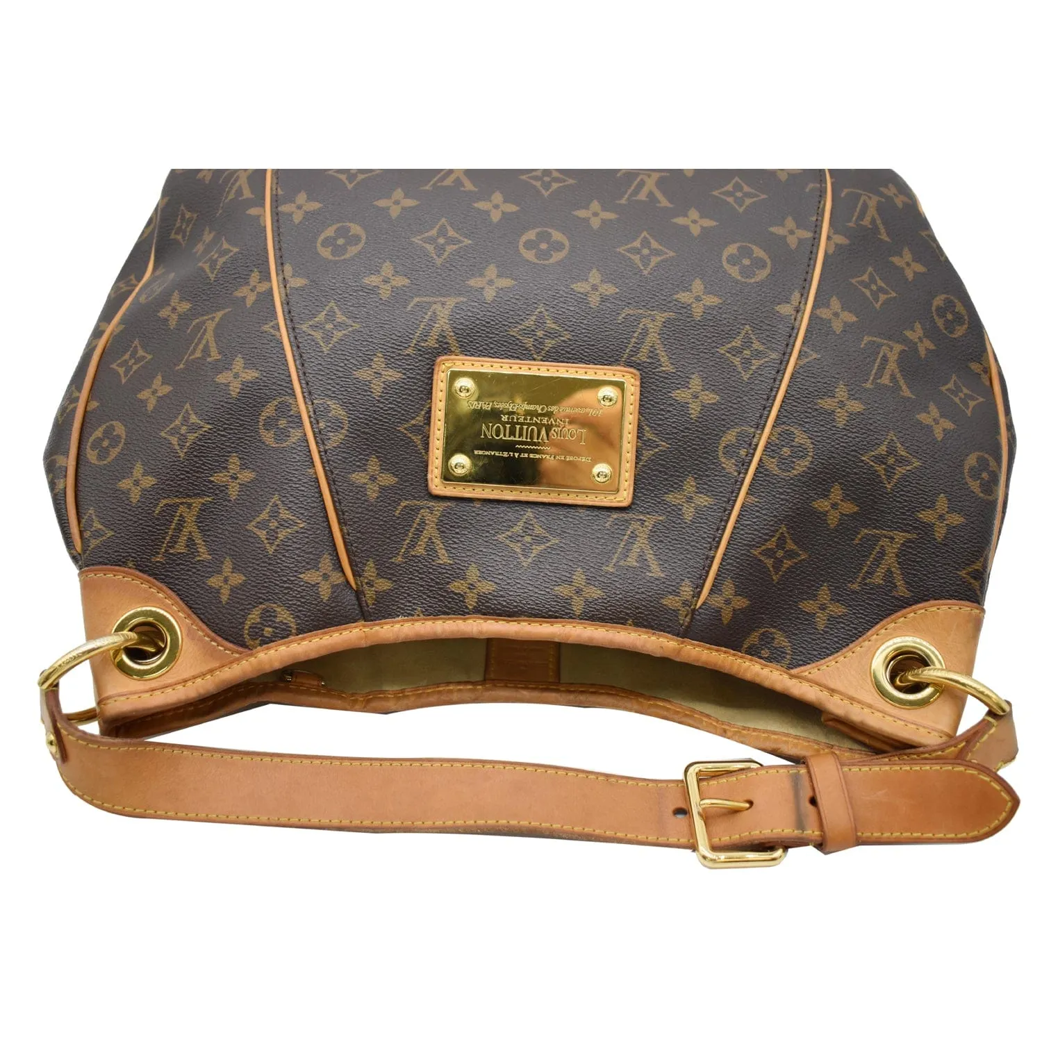 LOUIS VUITTON Galliera PM Monogram Canvas Shoulder Bag Brown