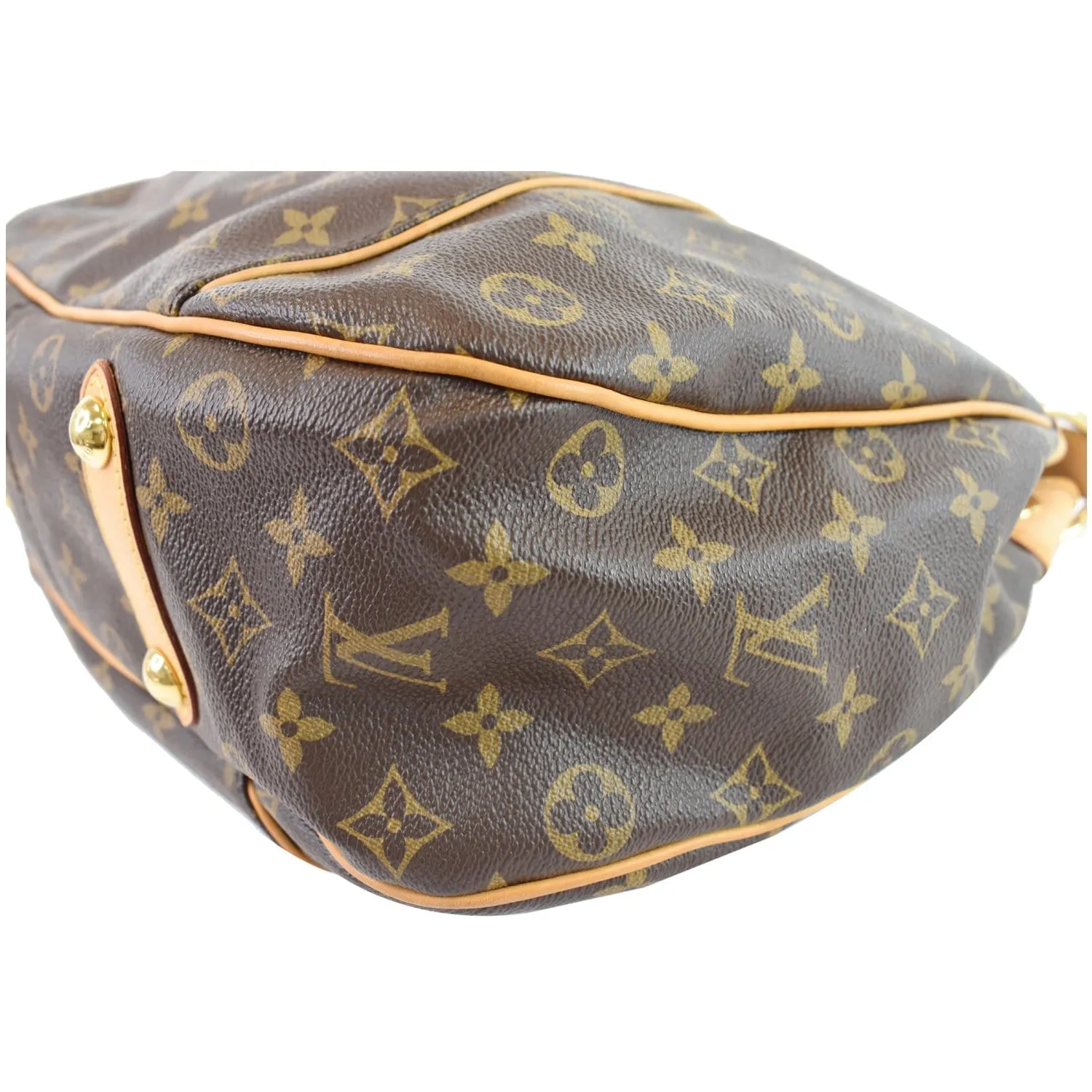 LOUIS VUITTON Galliera PM Monogram Canvas Shoulder Bag Brown