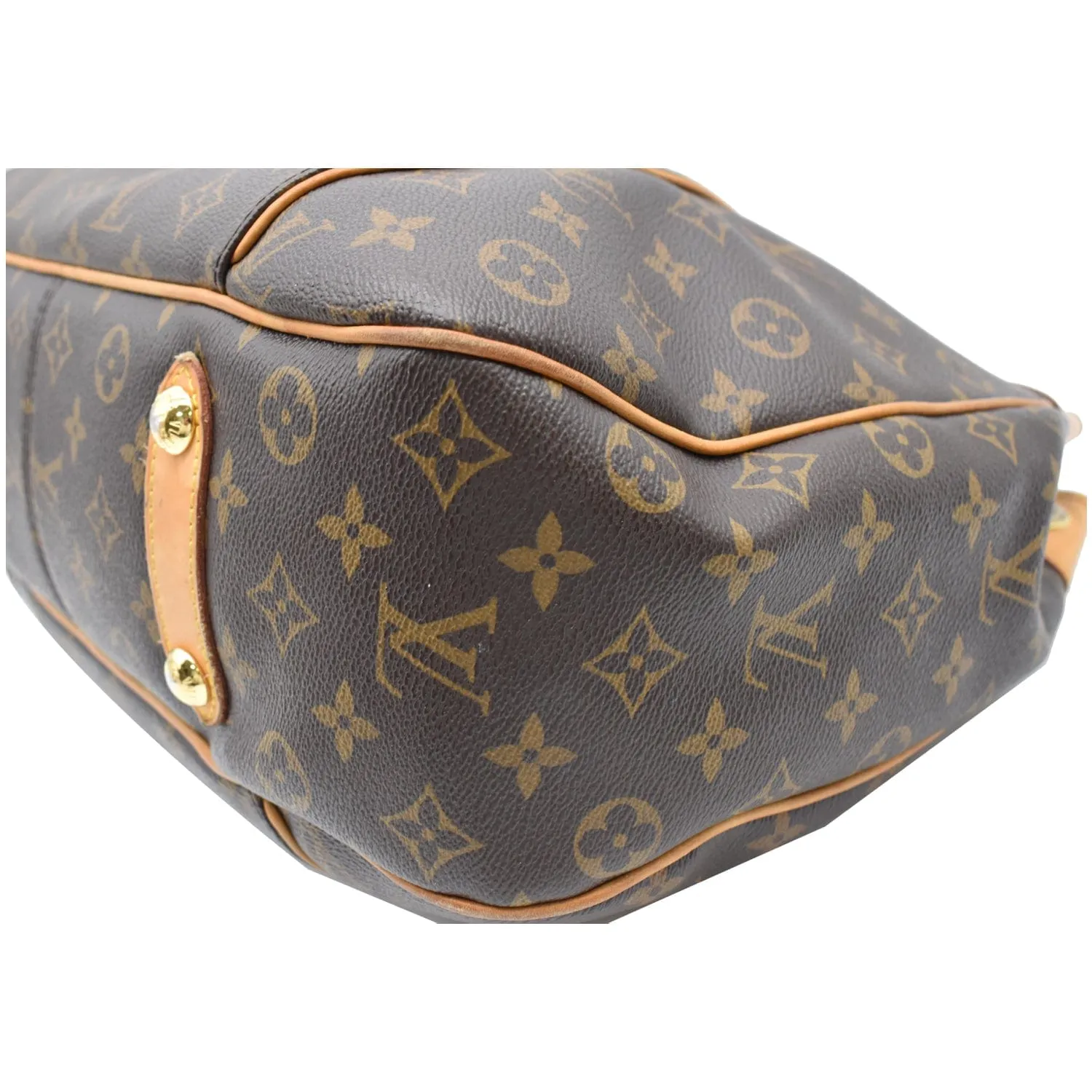 LOUIS VUITTON Galliera PM Monogram Canvas Shoulder Bag Brown
