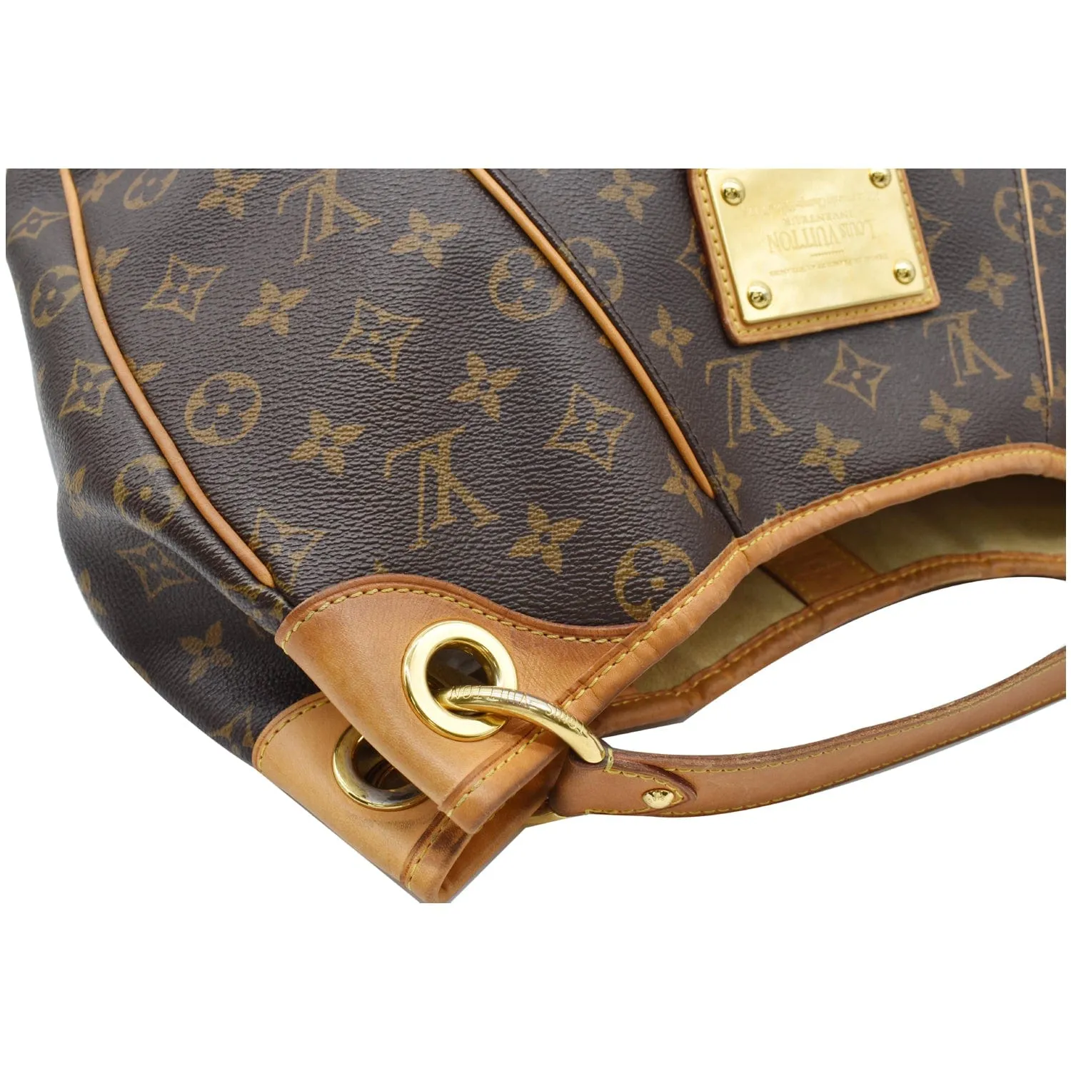 LOUIS VUITTON Galliera PM Monogram Canvas Shoulder Bag Brown