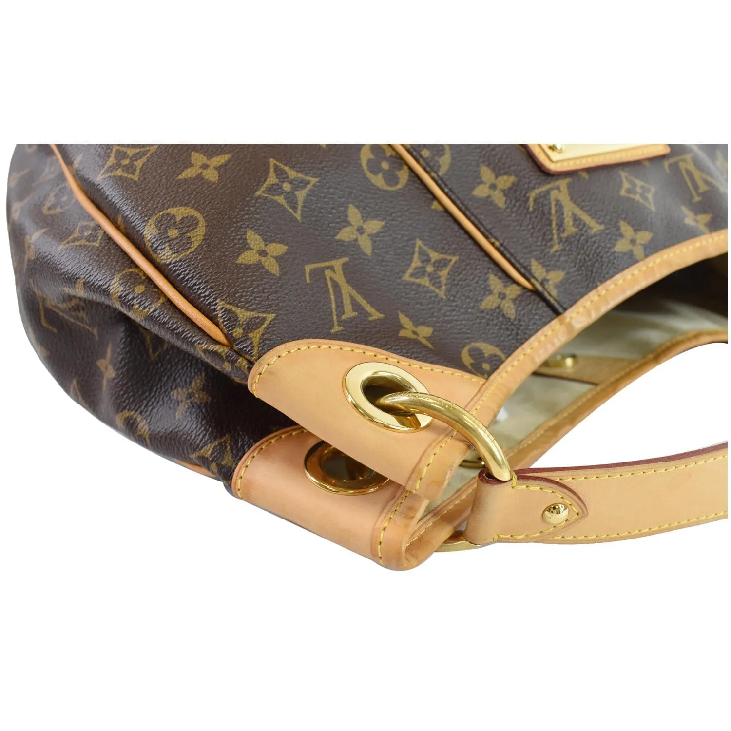 LOUIS VUITTON Galliera PM Monogram Canvas Shoulder Bag Brown