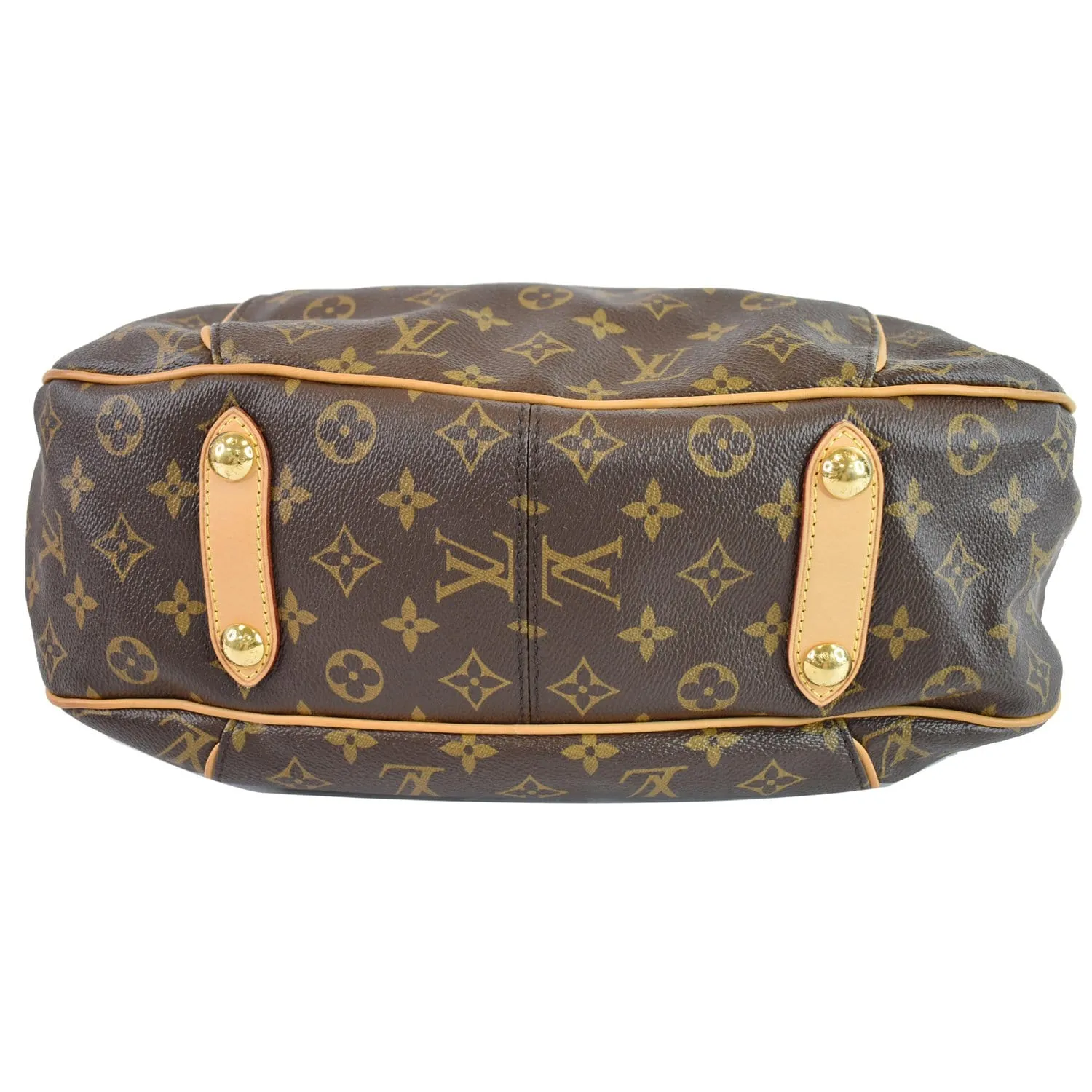 LOUIS VUITTON Galliera PM Monogram Canvas Shoulder Bag Brown