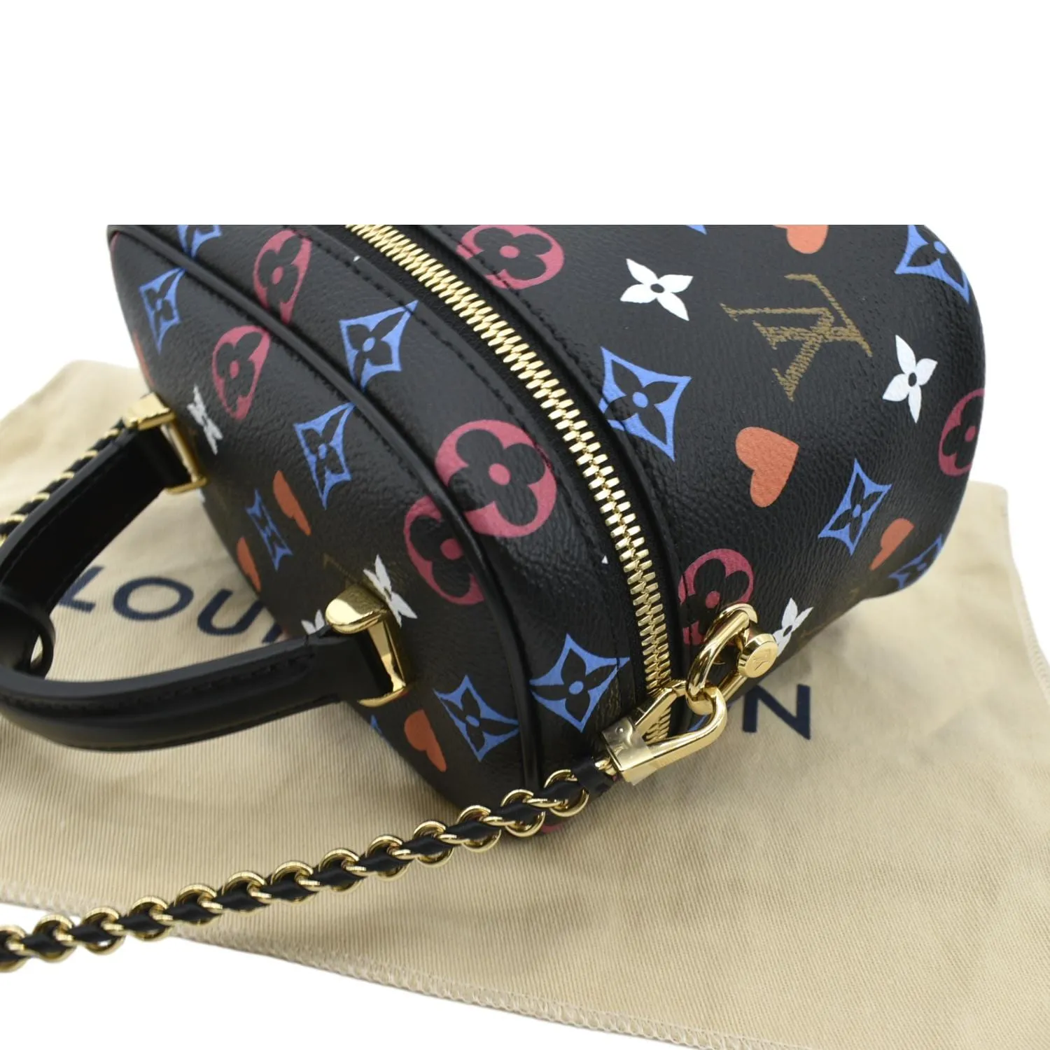 LOUIS VUITTON Game On Vanity PM Monogram Canvas Crossbody Bag Black