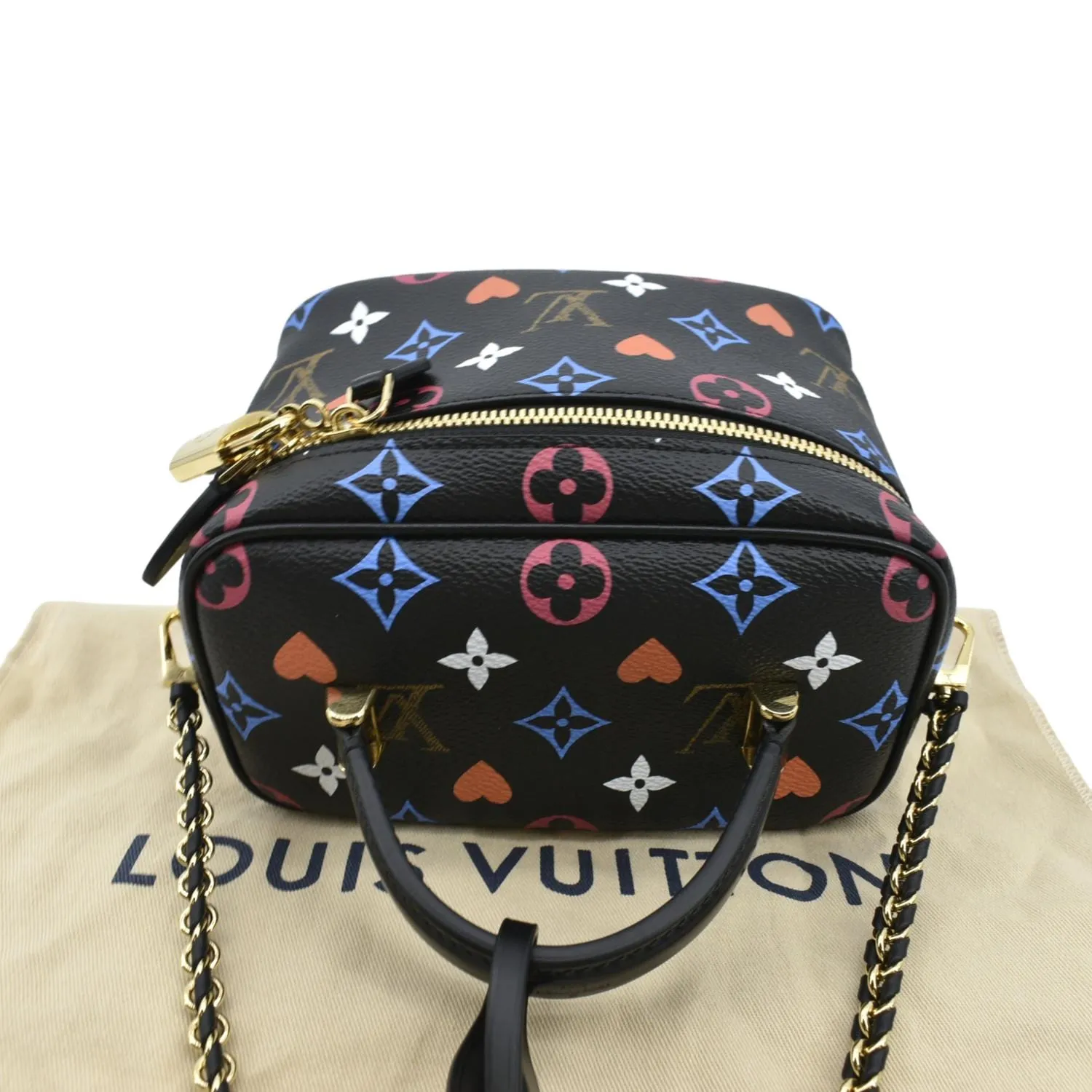 LOUIS VUITTON Game On Vanity PM Monogram Canvas Crossbody Bag Black