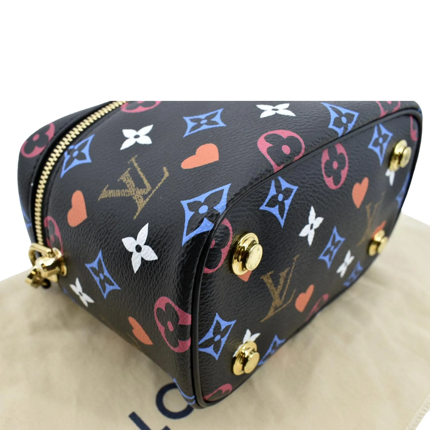 LOUIS VUITTON Game On Vanity PM Monogram Canvas Crossbody Bag Black