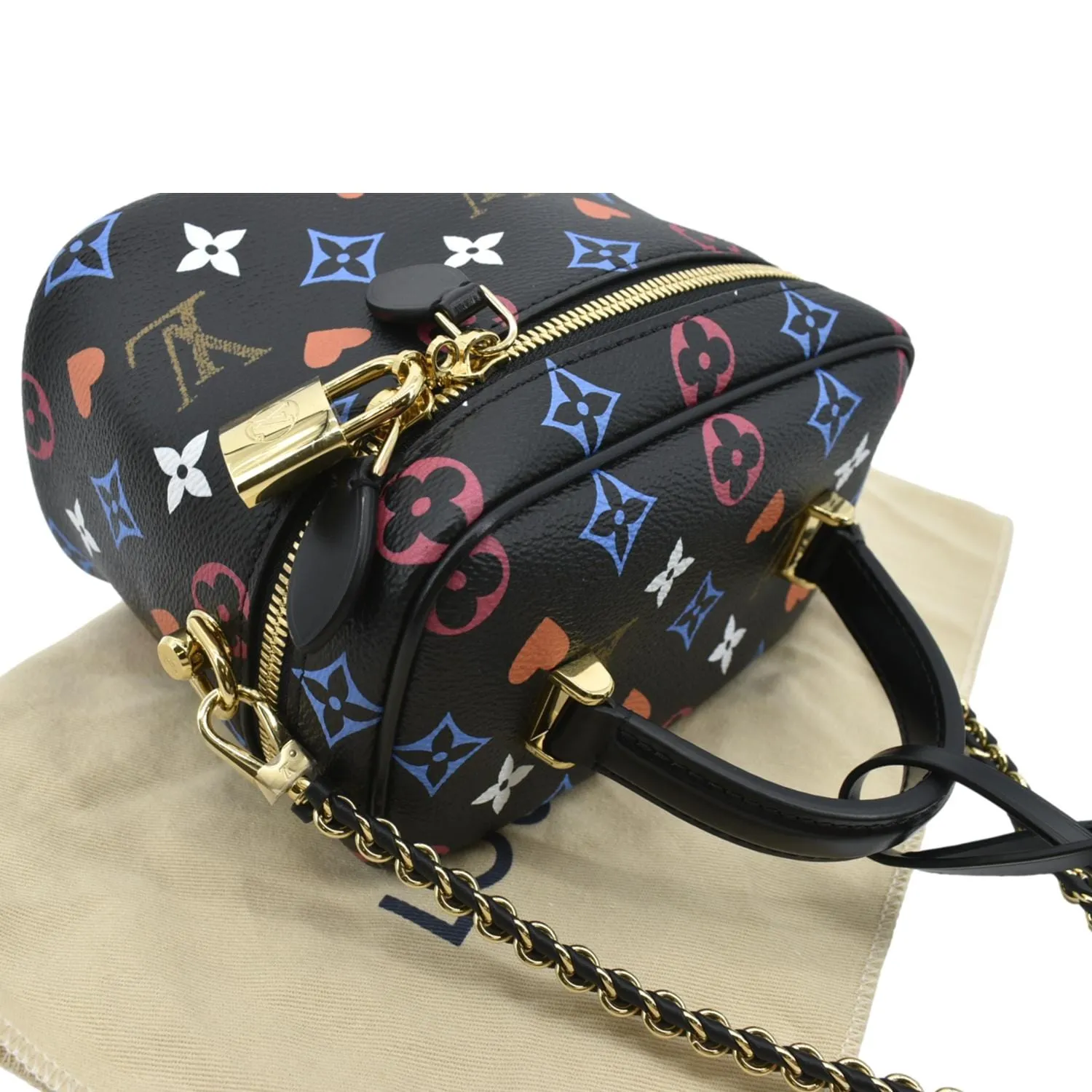 LOUIS VUITTON Game On Vanity PM Monogram Canvas Crossbody Bag Black