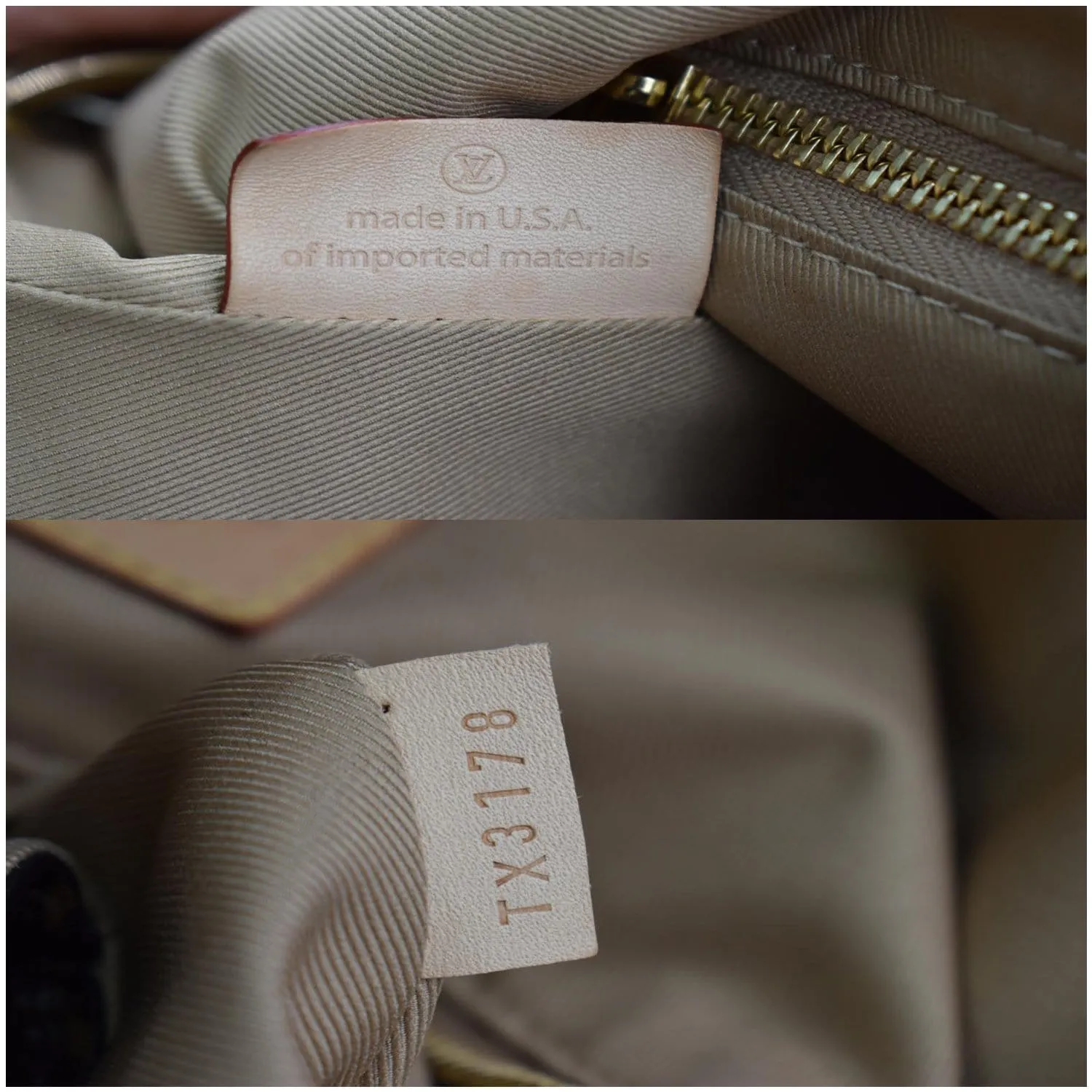 LOUIS VUITTON  Graceful MM Monogram Canvas Shoulder Bag Brown