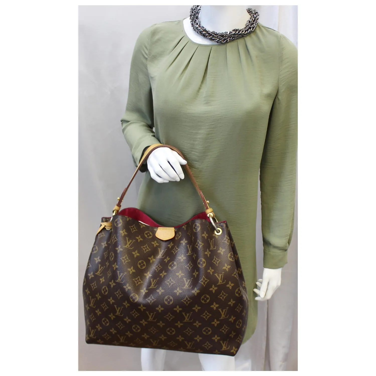 LOUIS VUITTON Graceful MM Monogram Canvas Shoulder Bag