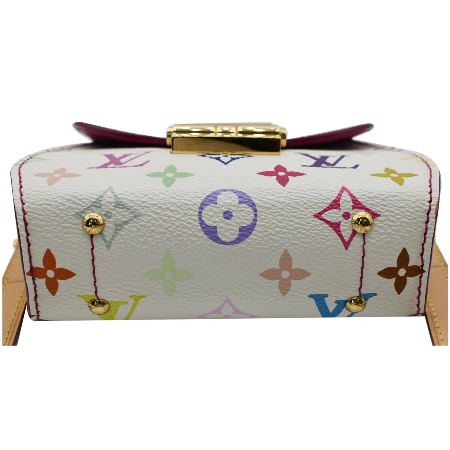 LOUIS VUITTON Heartbreaker Monogram Multicolor Canvas Crossbody Bag White