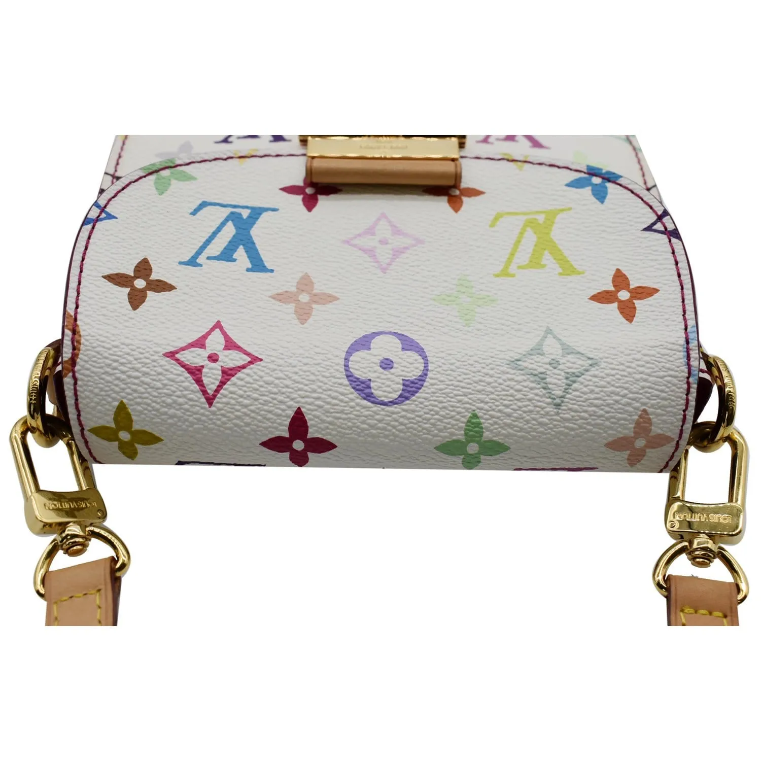 LOUIS VUITTON Heartbreaker Monogram Multicolor Canvas Crossbody Bag White