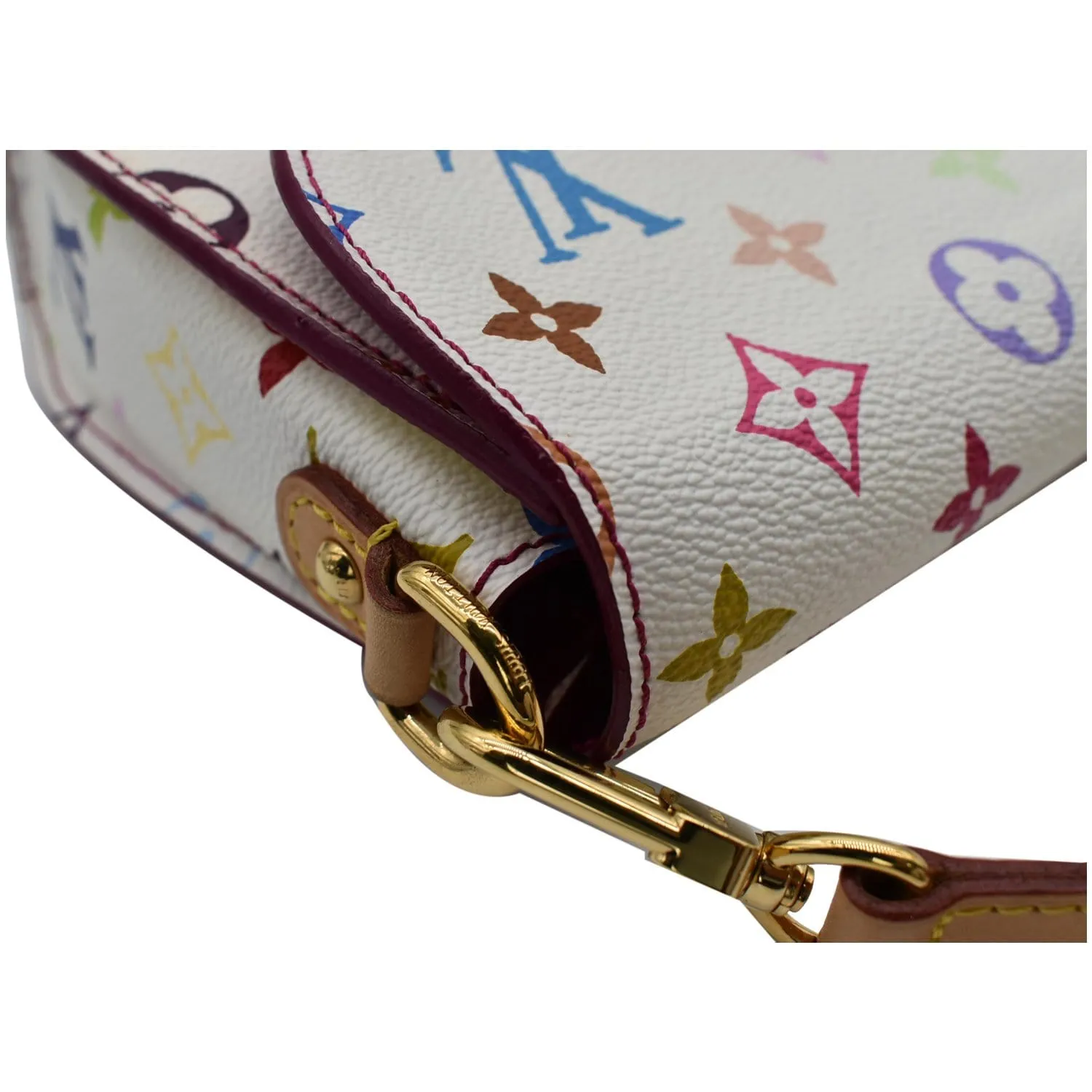 LOUIS VUITTON Heartbreaker Monogram Multicolor Canvas Crossbody Bag White
