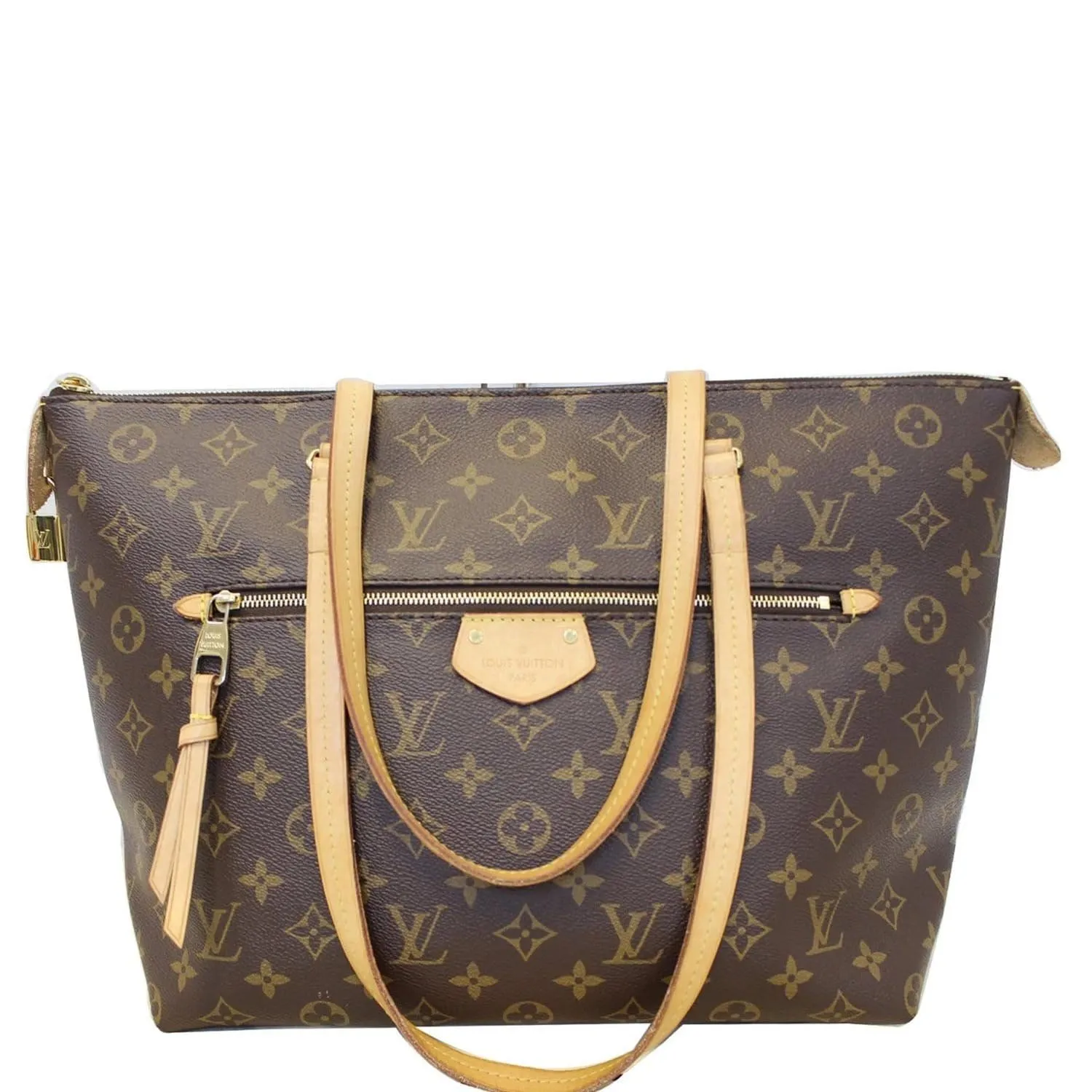 LOUIS VUITTON Iena MM Monogram Canvas Shoulder Bag Brown