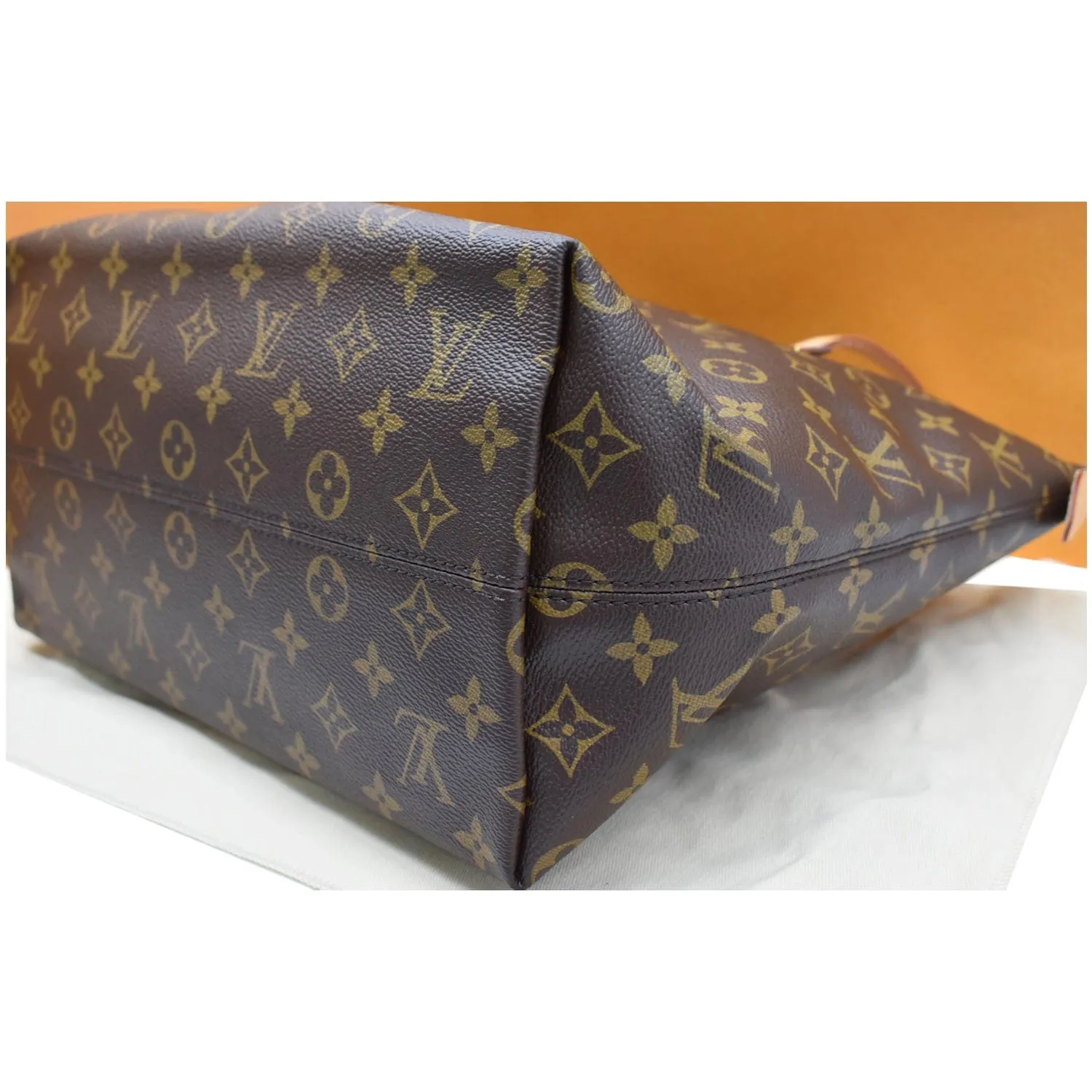LOUIS VUITTON Iena MM Monogram Canvas Shoulder Bag Brown