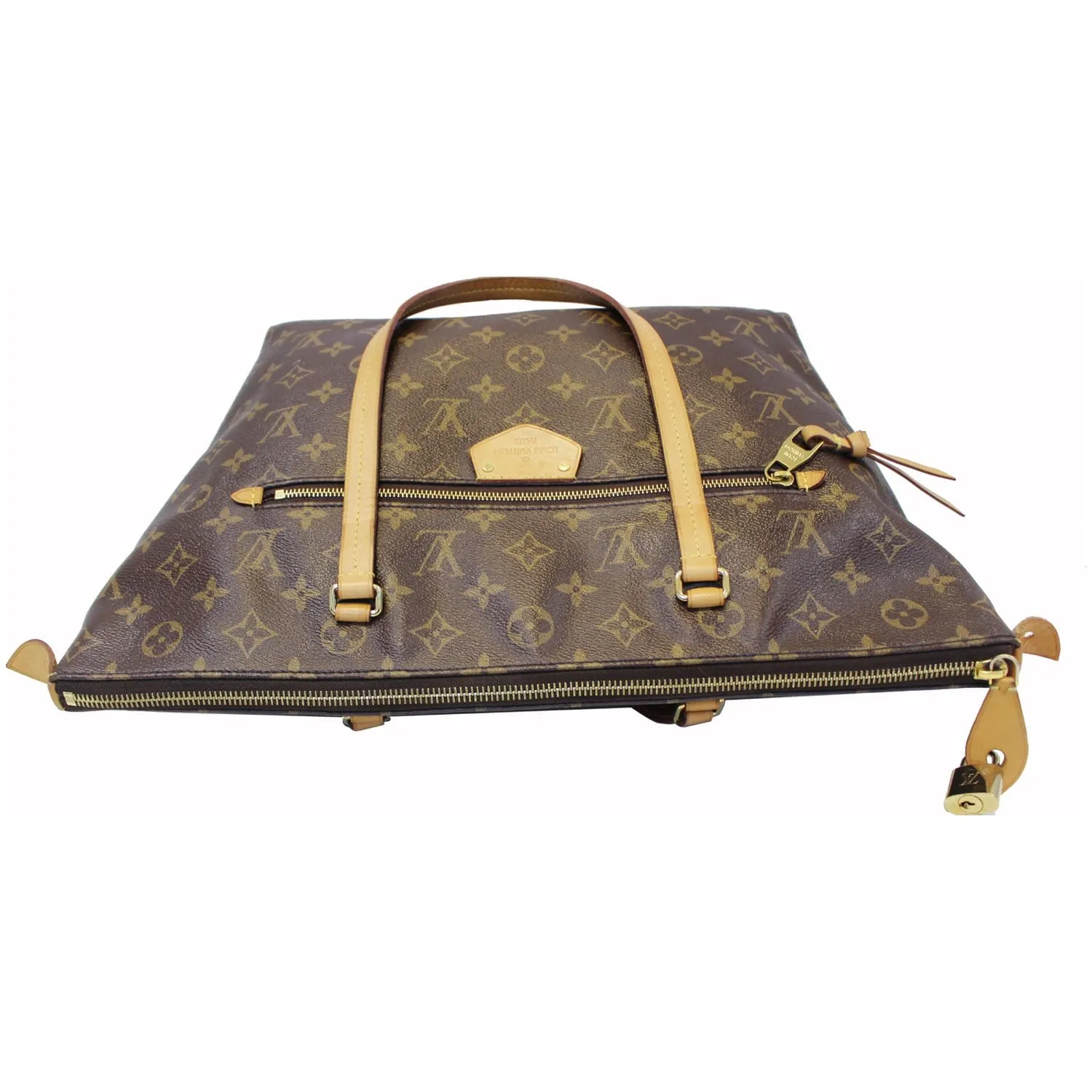 LOUIS VUITTON Iena MM Monogram Canvas Shoulder Bag Brown