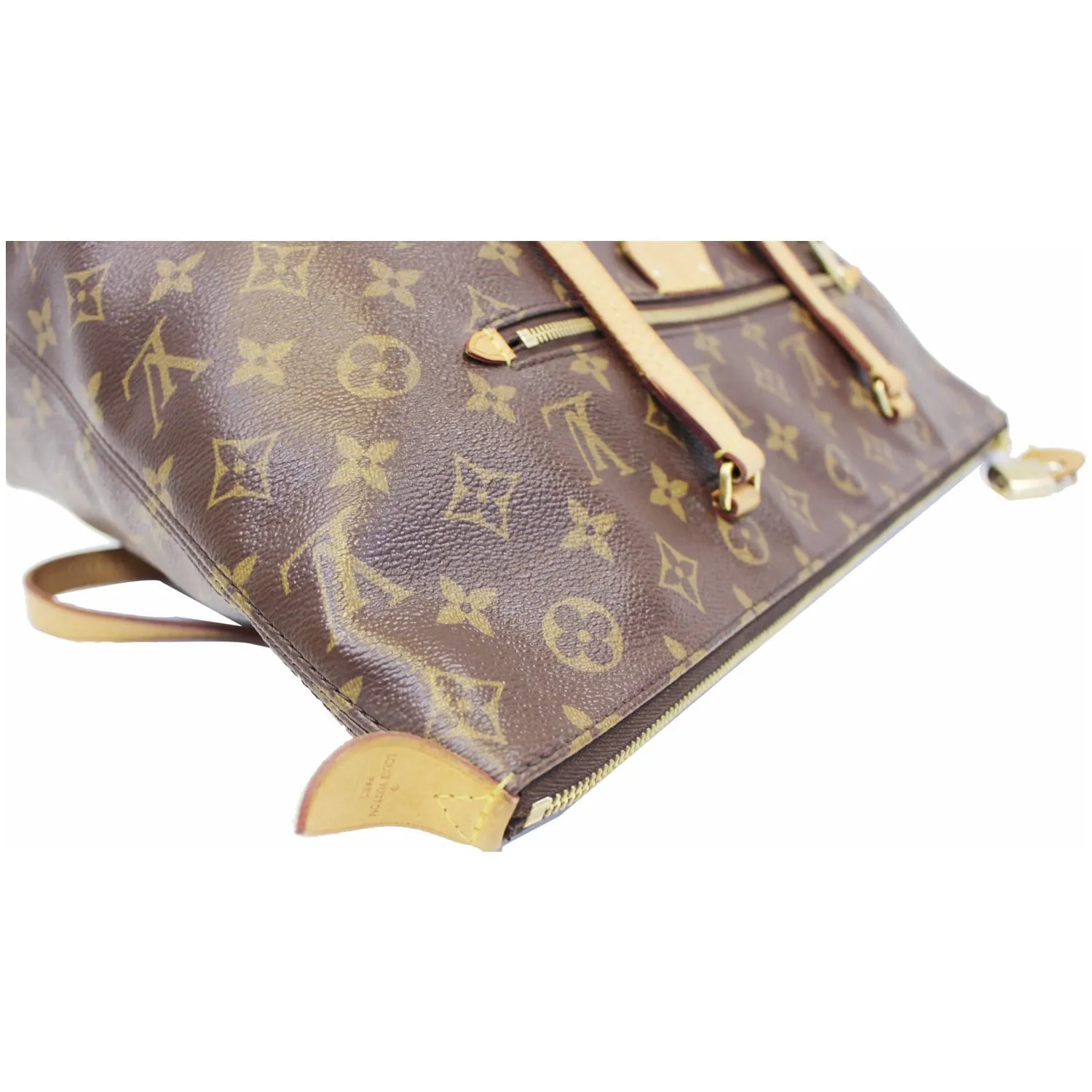 LOUIS VUITTON Iena MM Monogram Canvas Shoulder Bag Brown