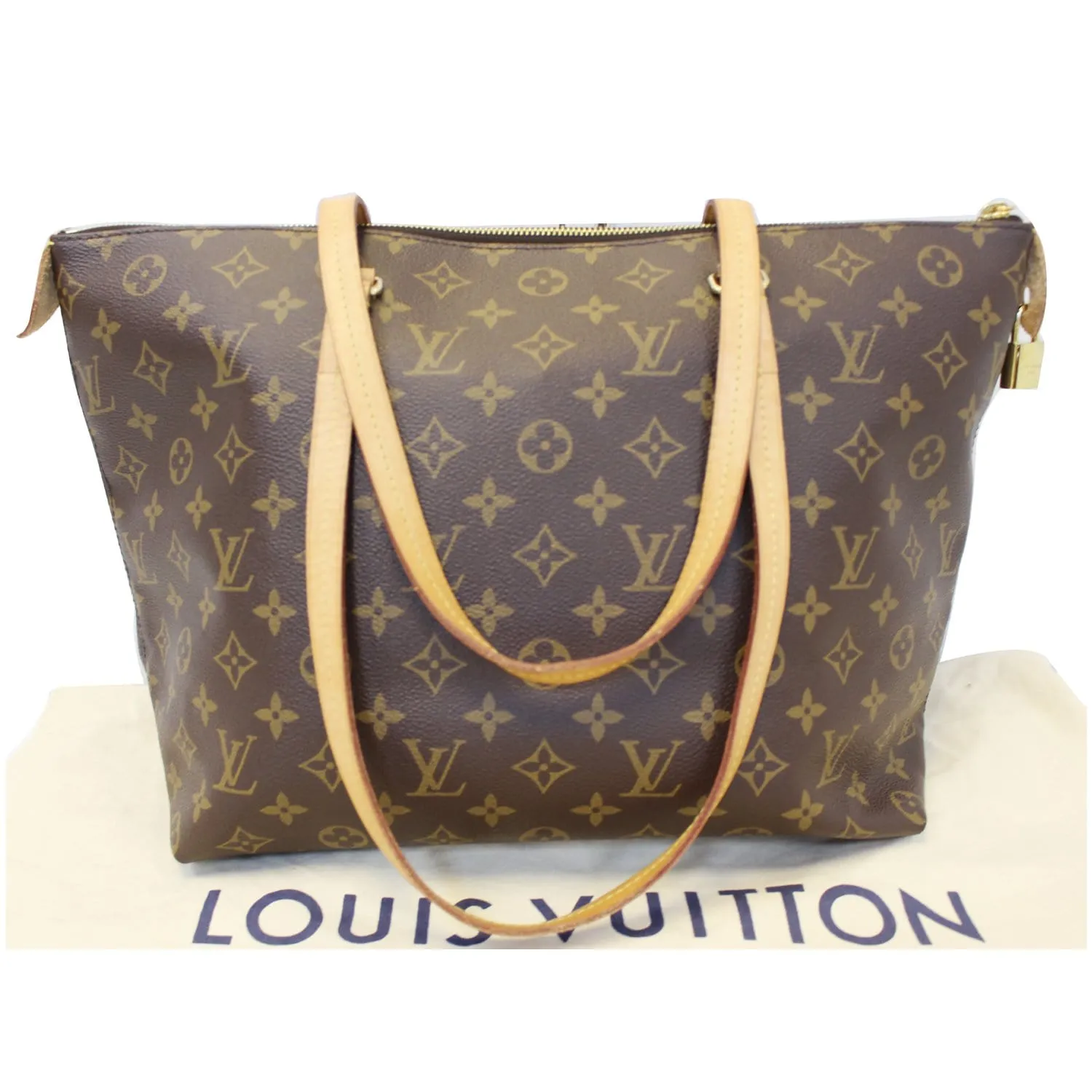 LOUIS VUITTON Iena MM Monogram Canvas Shoulder Bag Brown