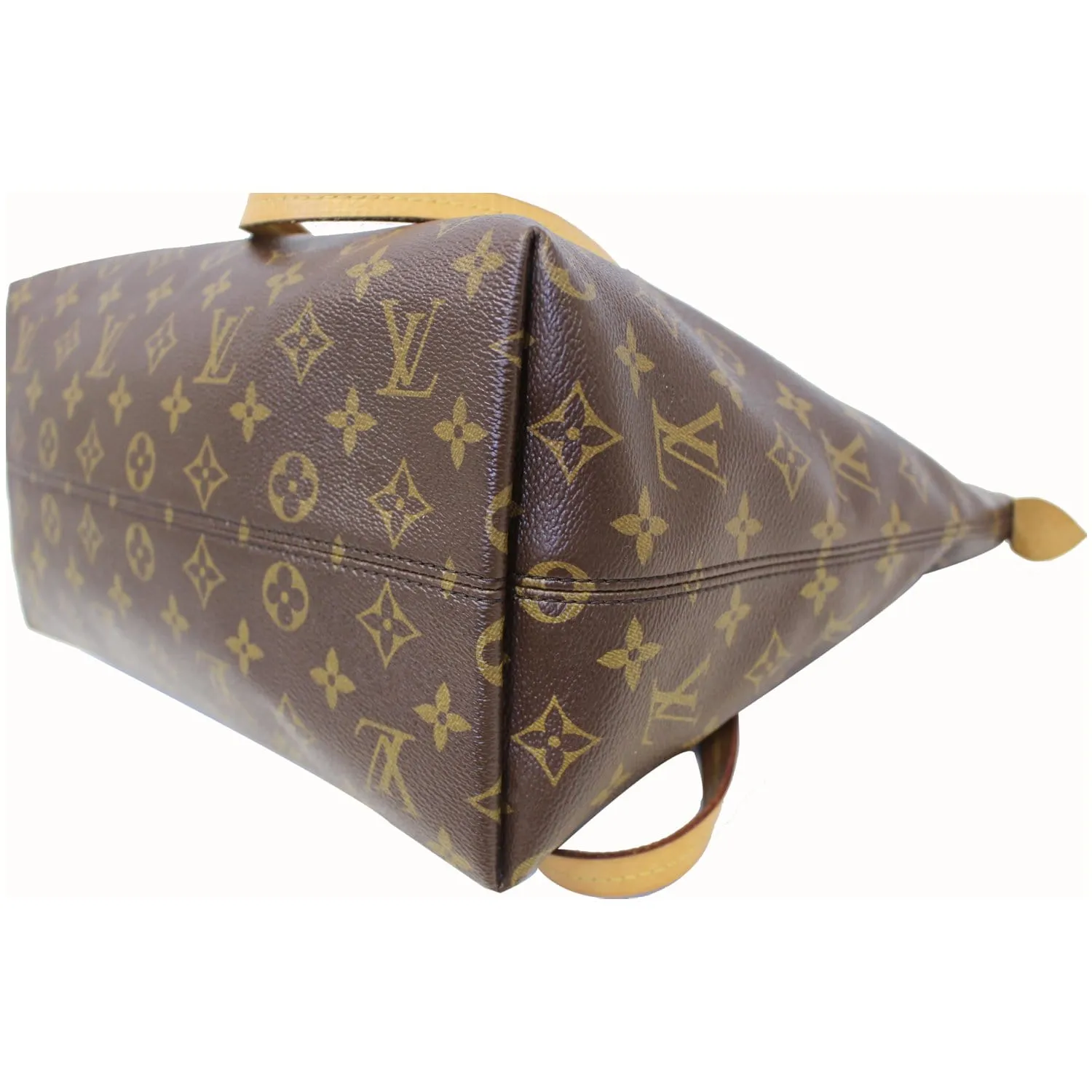 LOUIS VUITTON Iena MM Monogram Canvas Shoulder Bag Brown
