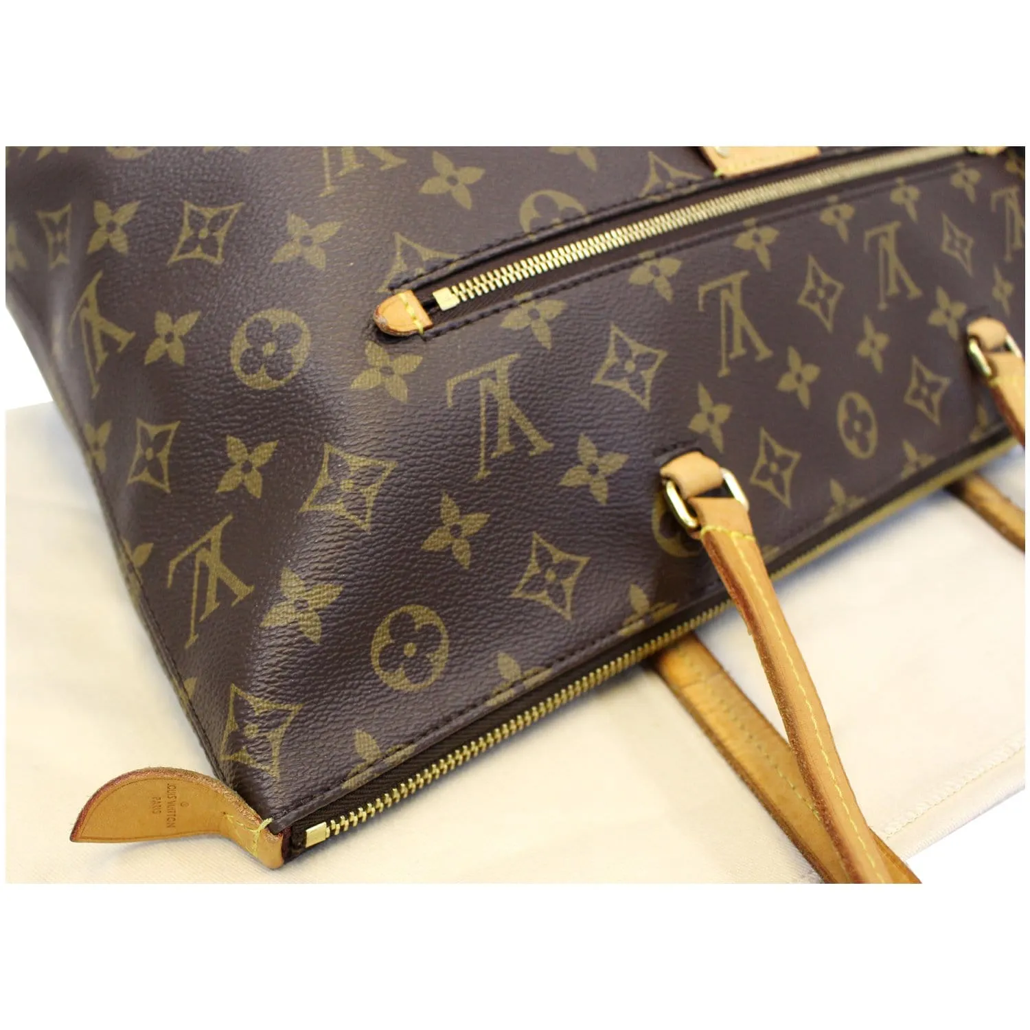 LOUIS VUITTON Iena PM Monogram Canvas Shoulder Bag Brown