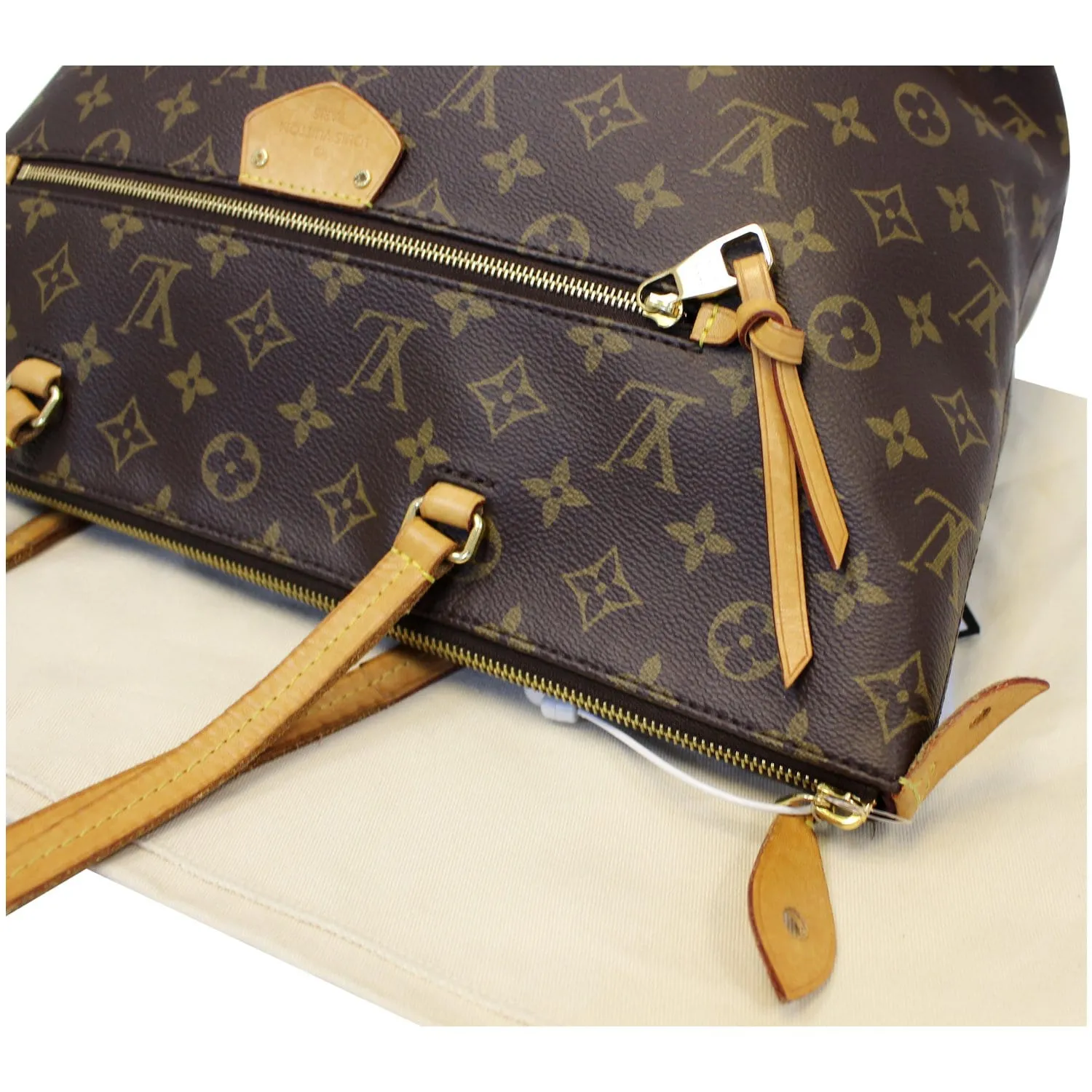 LOUIS VUITTON Iena PM Monogram Canvas Shoulder Bag Brown