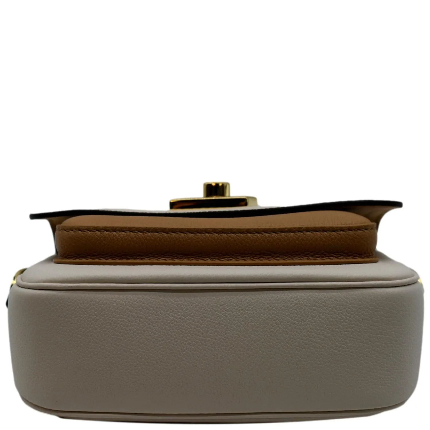 LOUIS VUITTON Lockme Tender Grained Calfskin Leather Shoulder Bag Quartz