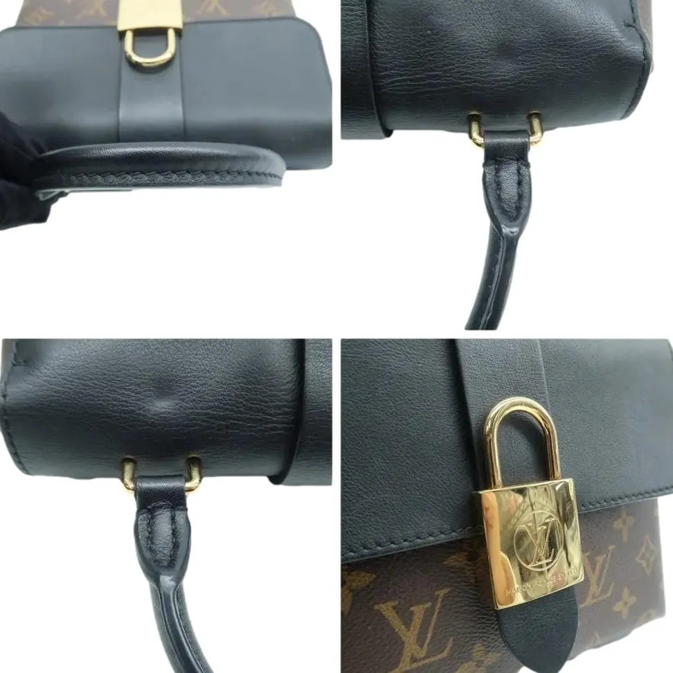 LOUIS VUITTON Locky BB Monogram Canvas Shoulder Bag Brown