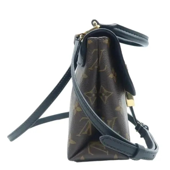 LOUIS VUITTON Locky BB Monogram Canvas Shoulder Bag Brown