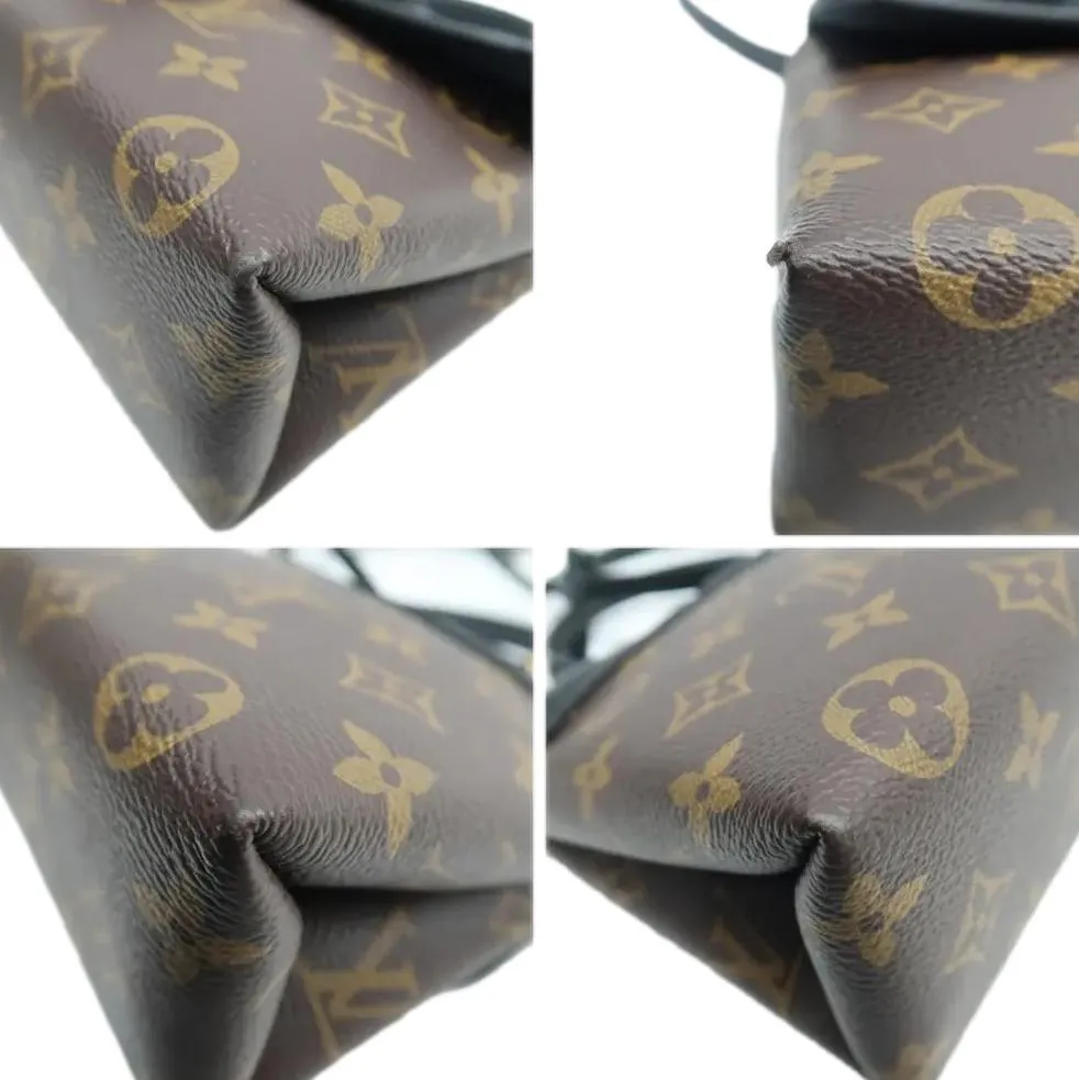 LOUIS VUITTON Locky BB Monogram Canvas Shoulder Bag Brown