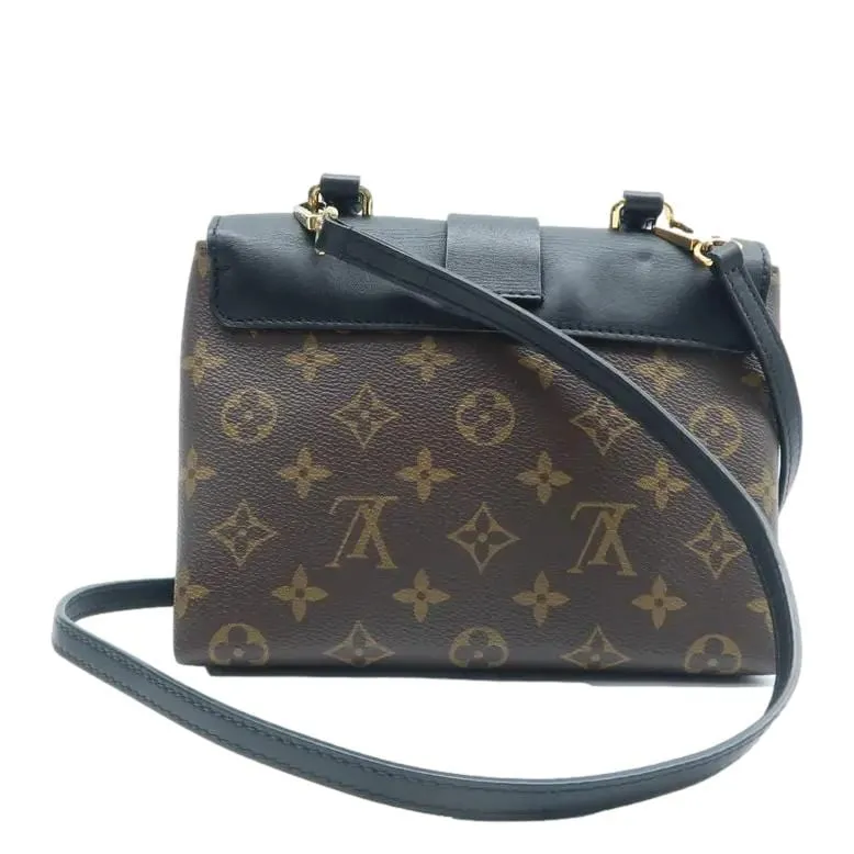 LOUIS VUITTON Locky BB Monogram Canvas Shoulder Bag Brown