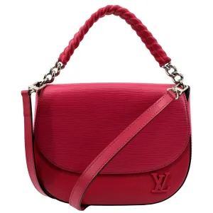 LOUIS VUITTON Luna Epi Leather Crossbody Bag Hot Pink