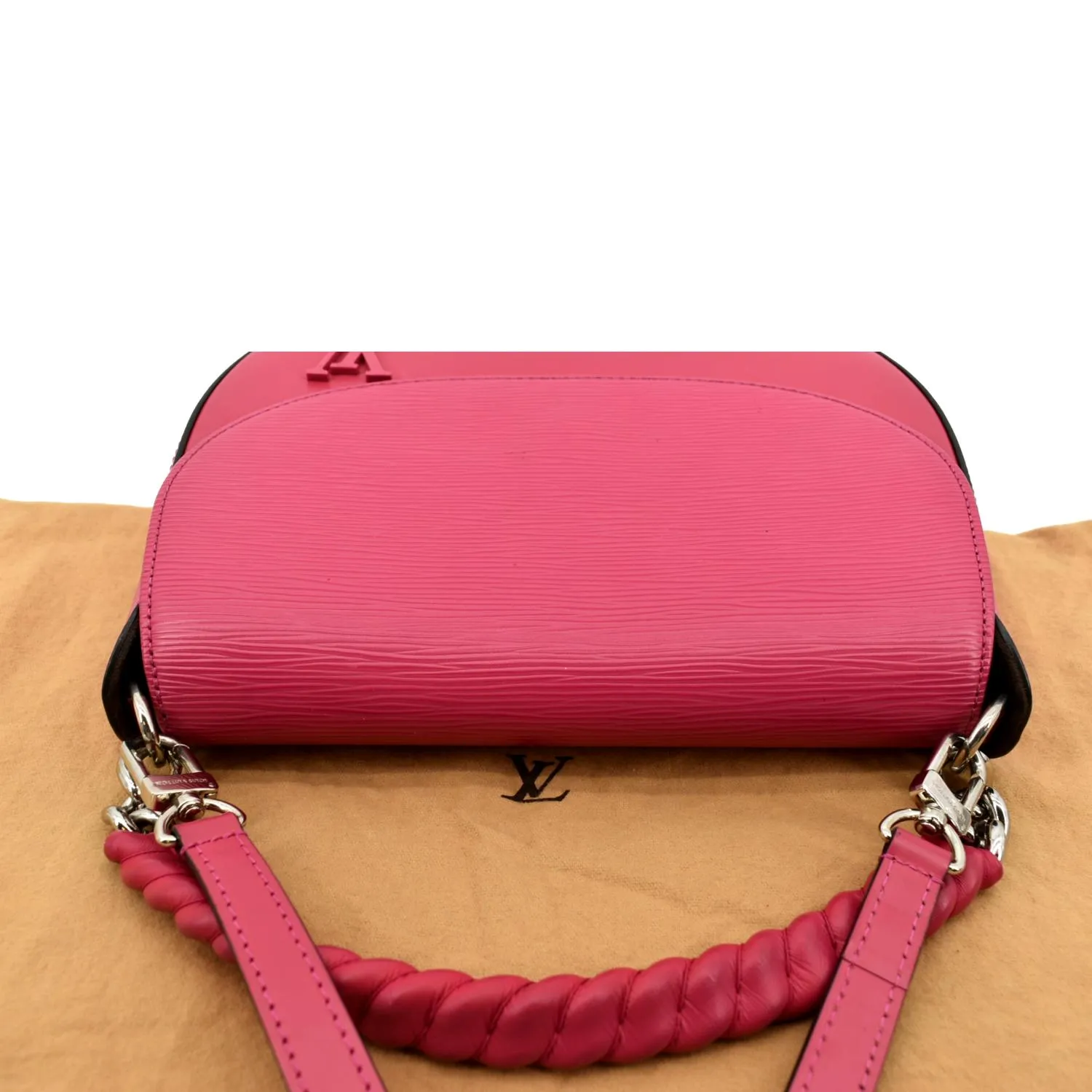 LOUIS VUITTON Luna Epi Leather Crossbody Bag Hot Pink