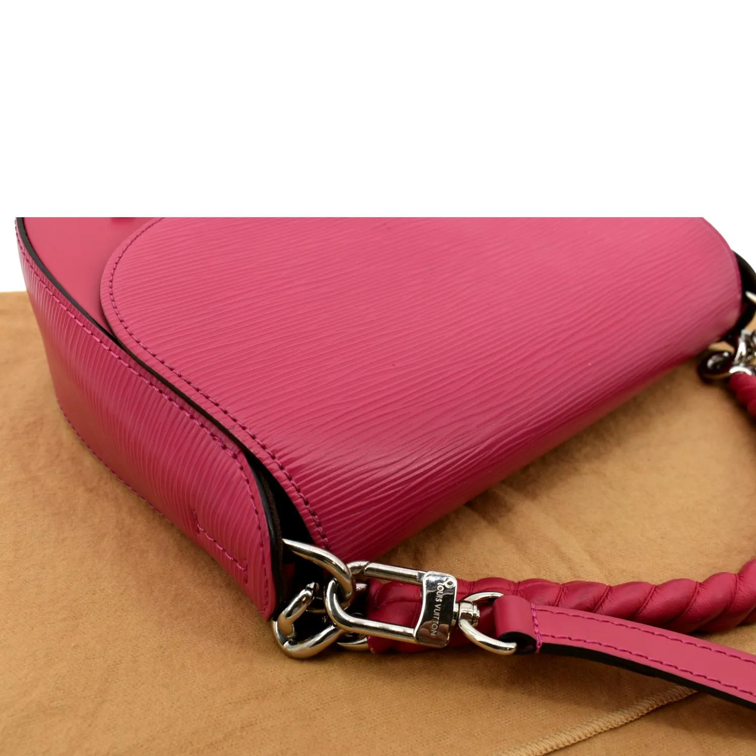 LOUIS VUITTON Luna Epi Leather Crossbody Bag Hot Pink