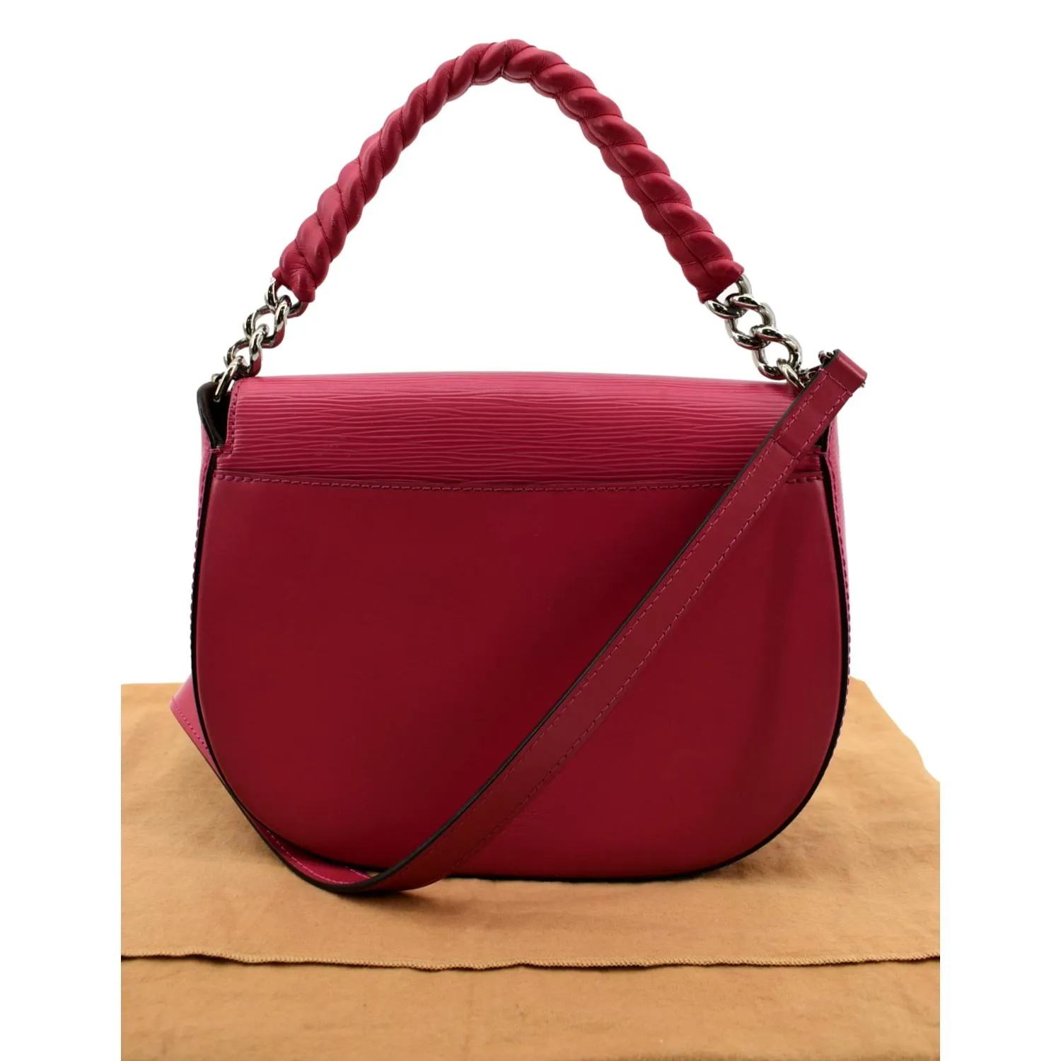LOUIS VUITTON Luna Epi Leather Crossbody Bag Hot Pink