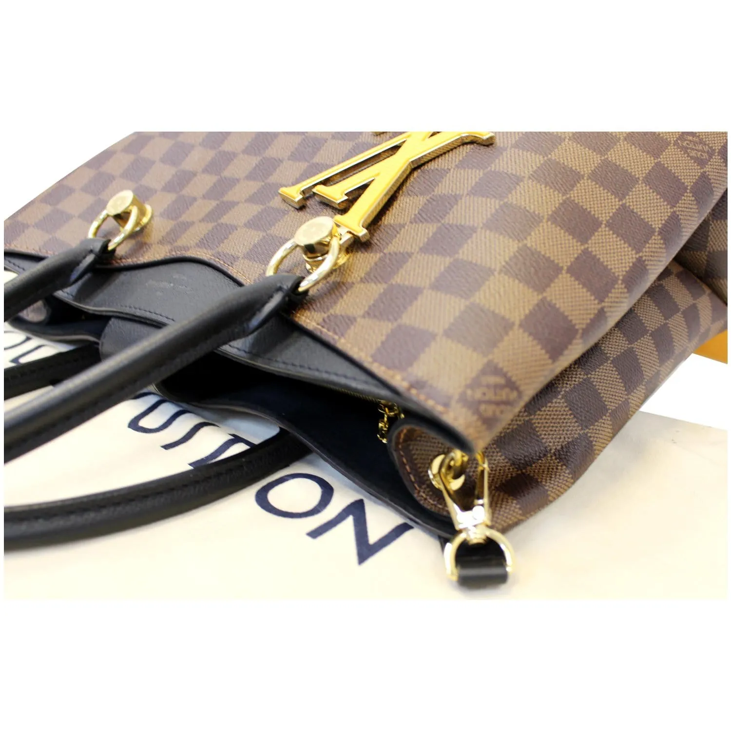 LOUIS VUITTON LV Riverside Damier Ebene Shoulder Bag Noir
