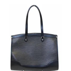 LOUIS VUITTON Madeleine GM Epi Leather Shoulder Bag Black