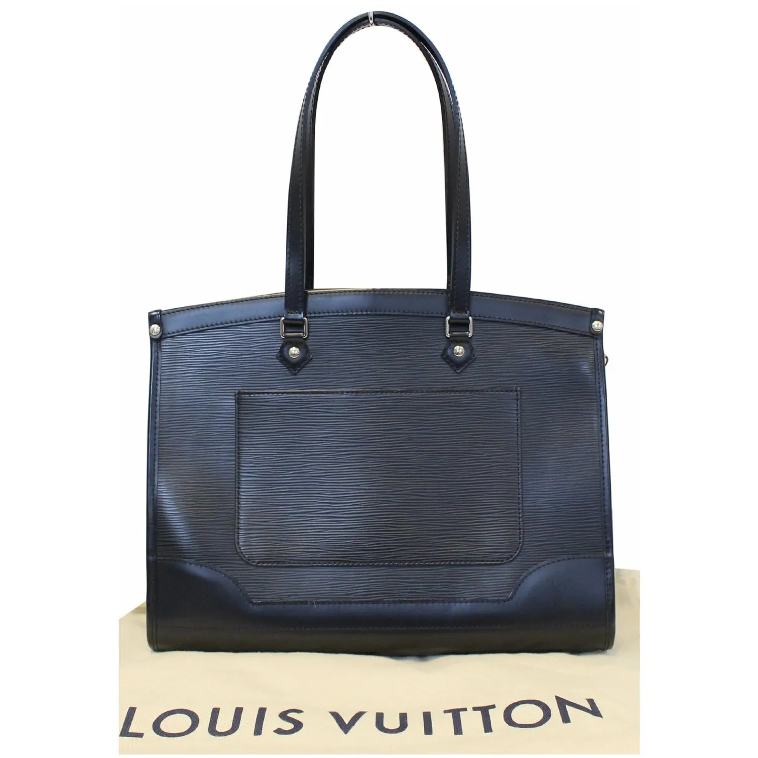 LOUIS VUITTON Madeleine GM Epi Leather Shoulder Bag Black