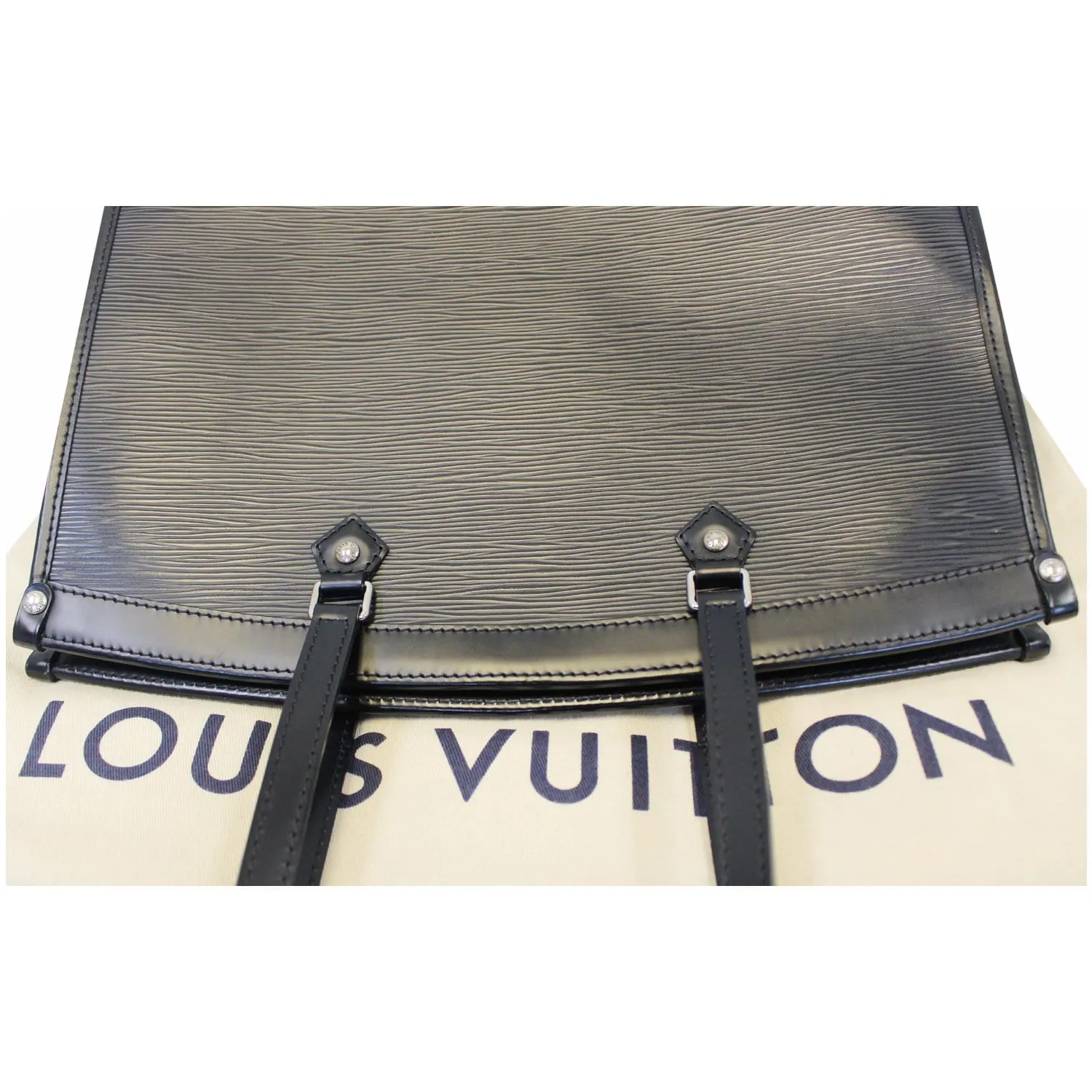 LOUIS VUITTON Madeleine GM Epi Leather Shoulder Bag Black
