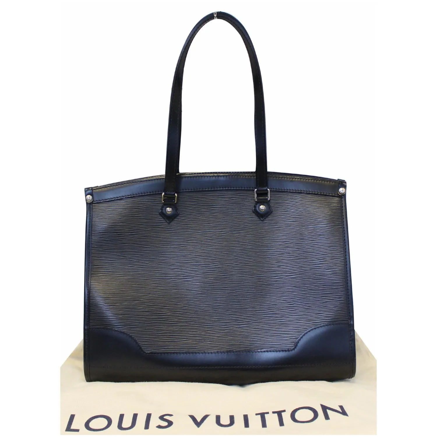 LOUIS VUITTON Madeleine GM Epi Leather Shoulder Bag Black