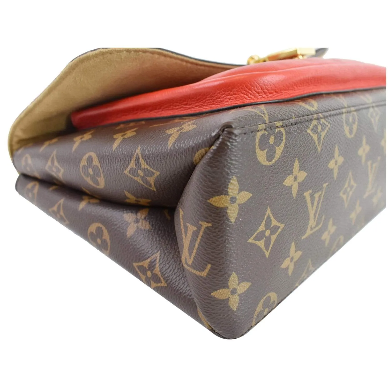 LOUIS VUITTON Marignan Monogram Canvas Shoulder Bag Coquelicot - Final Sale