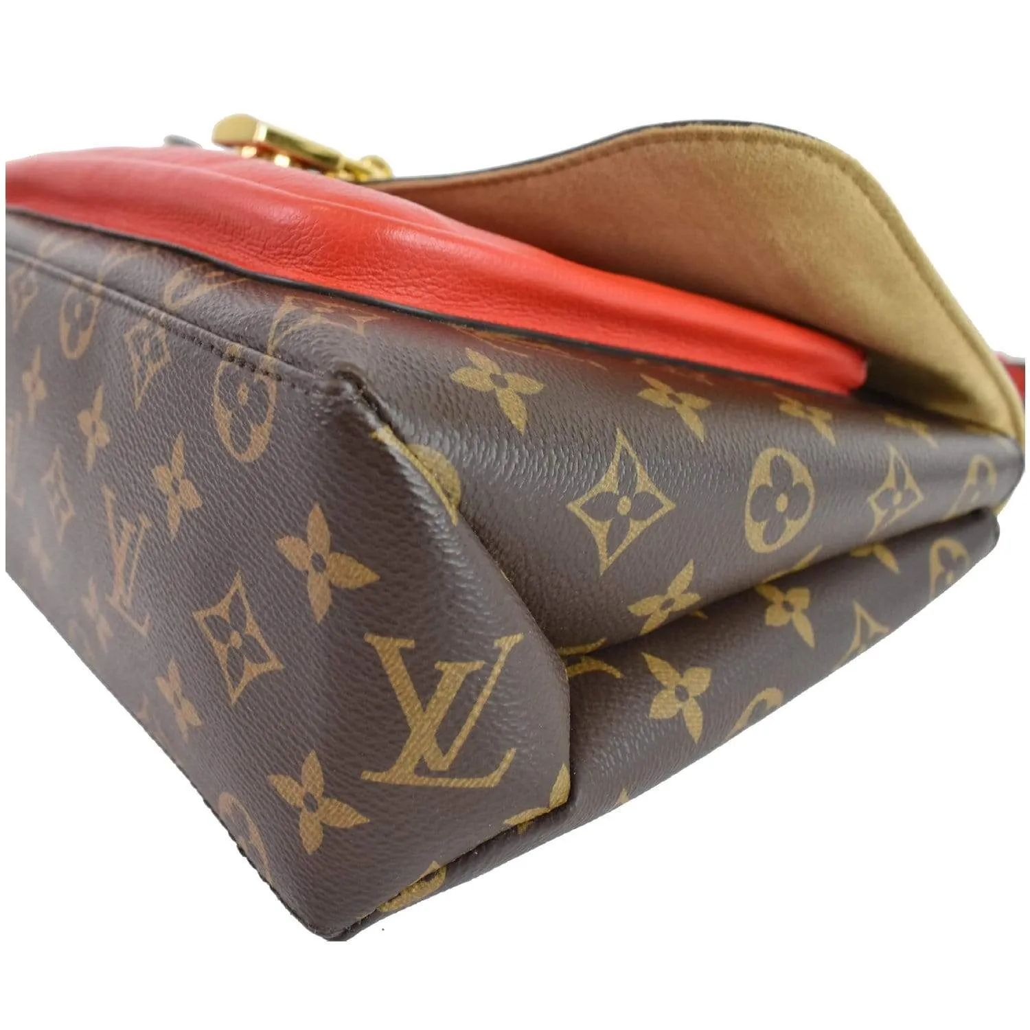 LOUIS VUITTON Marignan Monogram Canvas Shoulder Bag Coquelicot - Final Sale