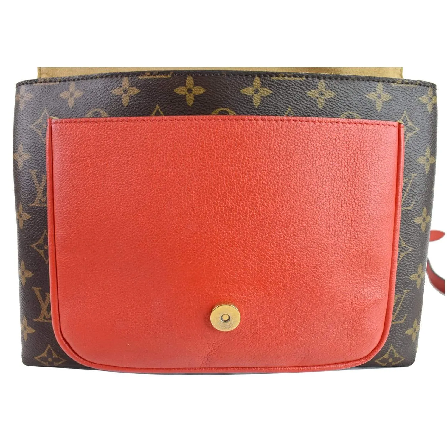 LOUIS VUITTON Marignan Monogram Canvas Shoulder Bag Coquelicot - Final Sale
