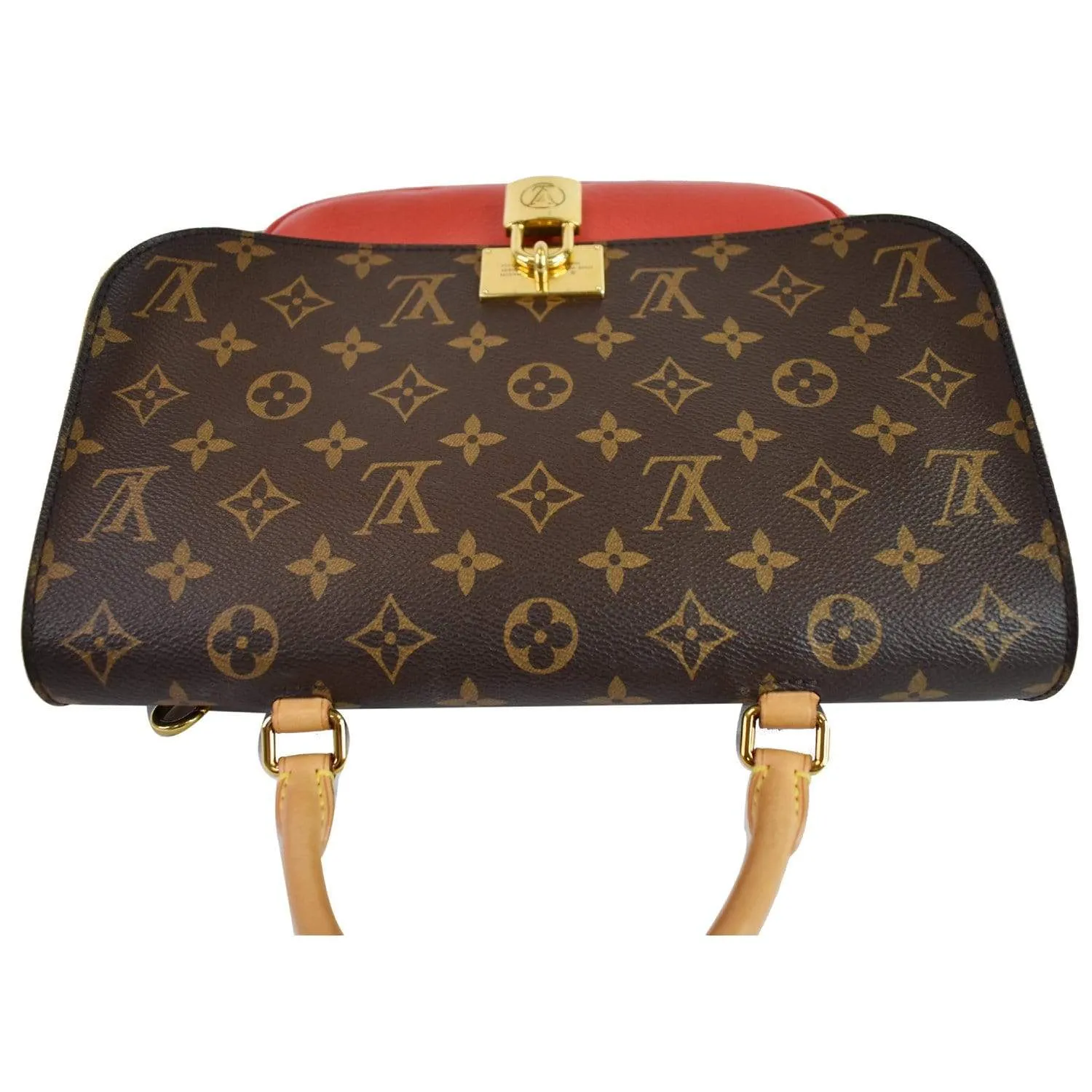 LOUIS VUITTON Marignan Monogram Canvas Shoulder Bag Coquelicot - Final Sale
