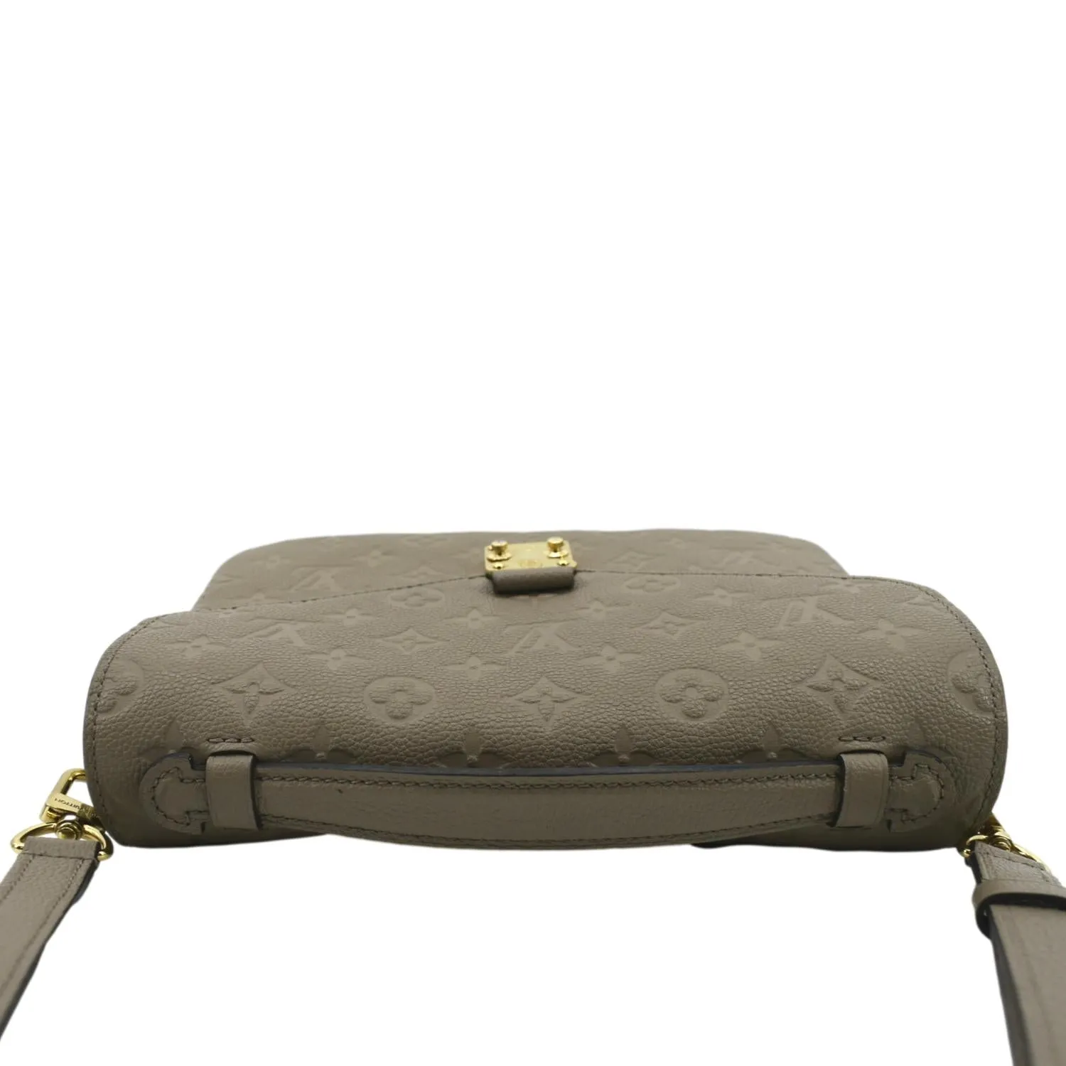 LOUIS VUITTON Metis Pochette Empreinte Leather Crossbody Bag Tourterelle