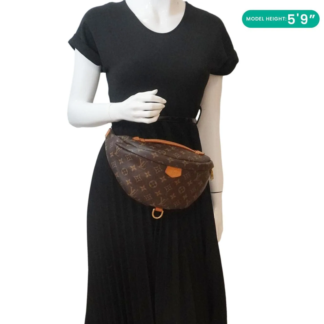 LOUIS VUITTON Monogram Canvas Bumbag Brown